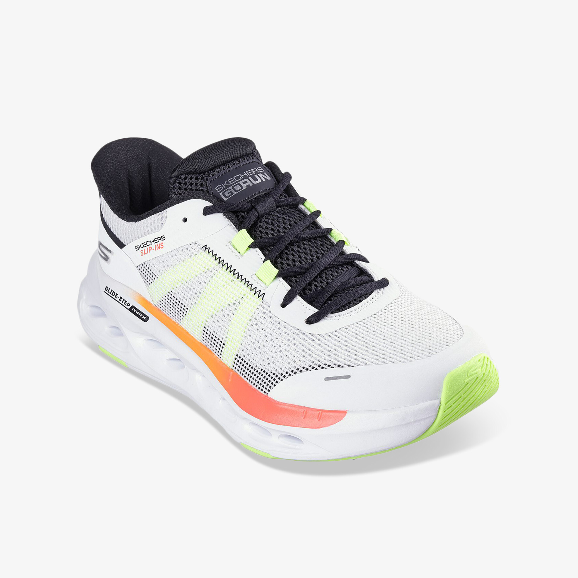 Leichter Sportschuh mit atmungsaktivem Material, flexibler Sohle und farbigen Akzenten für optimalen Komfort beim Laufen