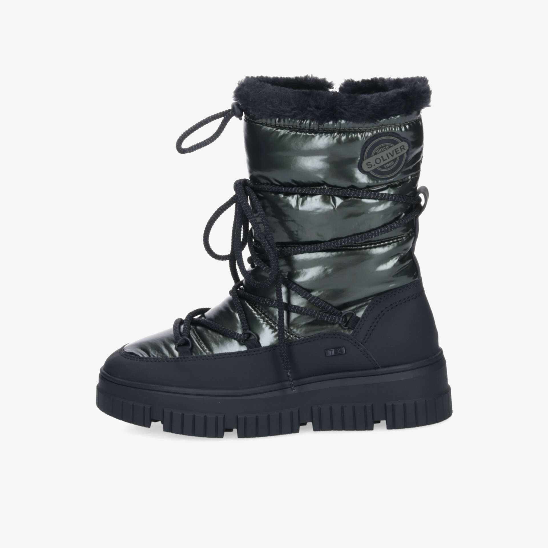 Robuster winterfester Schuh mit warmem Futter, wasserdichtem Material und rutschfester Sohle für optimalen Halt