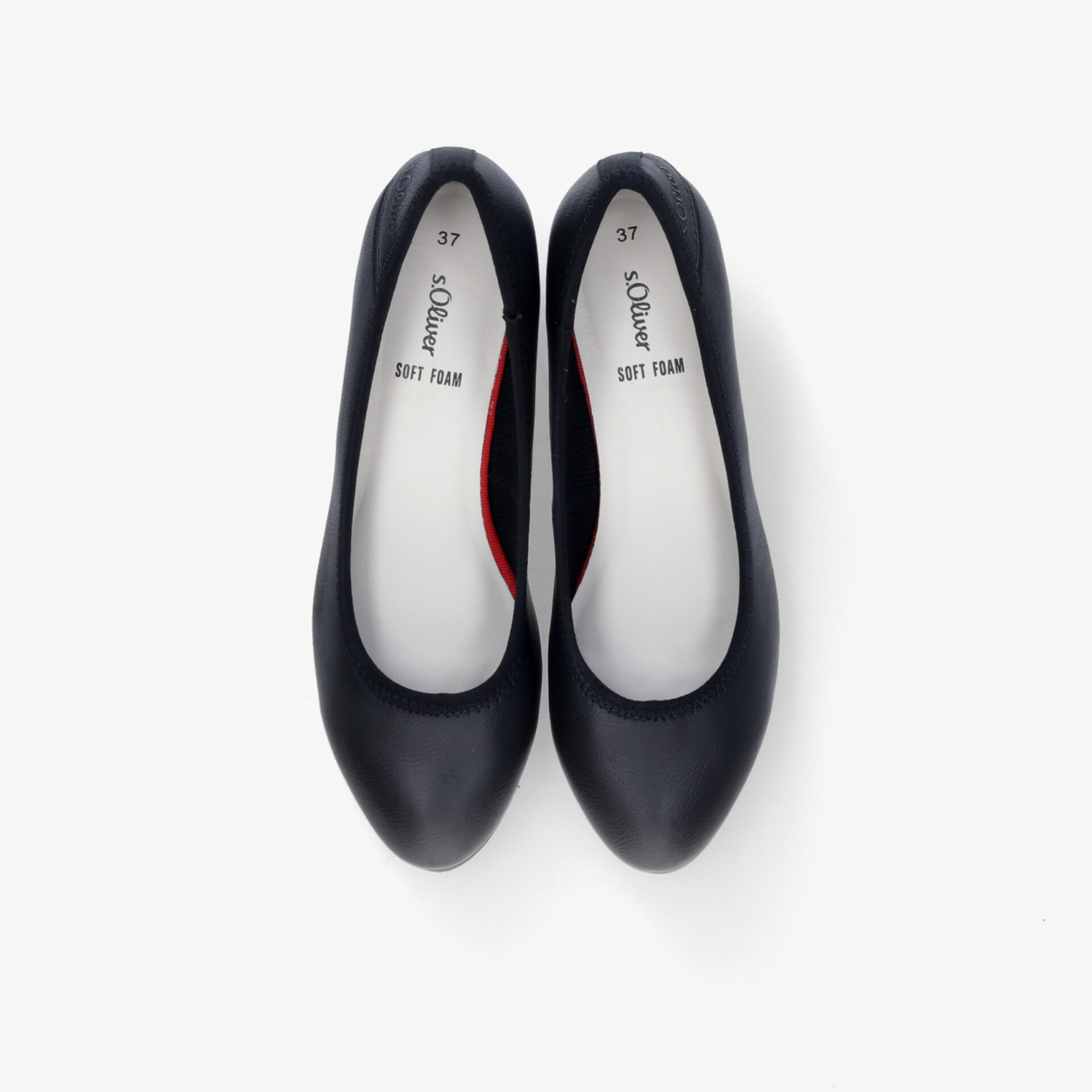 Elegante schwarze Ballerinas aus Leder mit klassischem Design und bequemer Passform