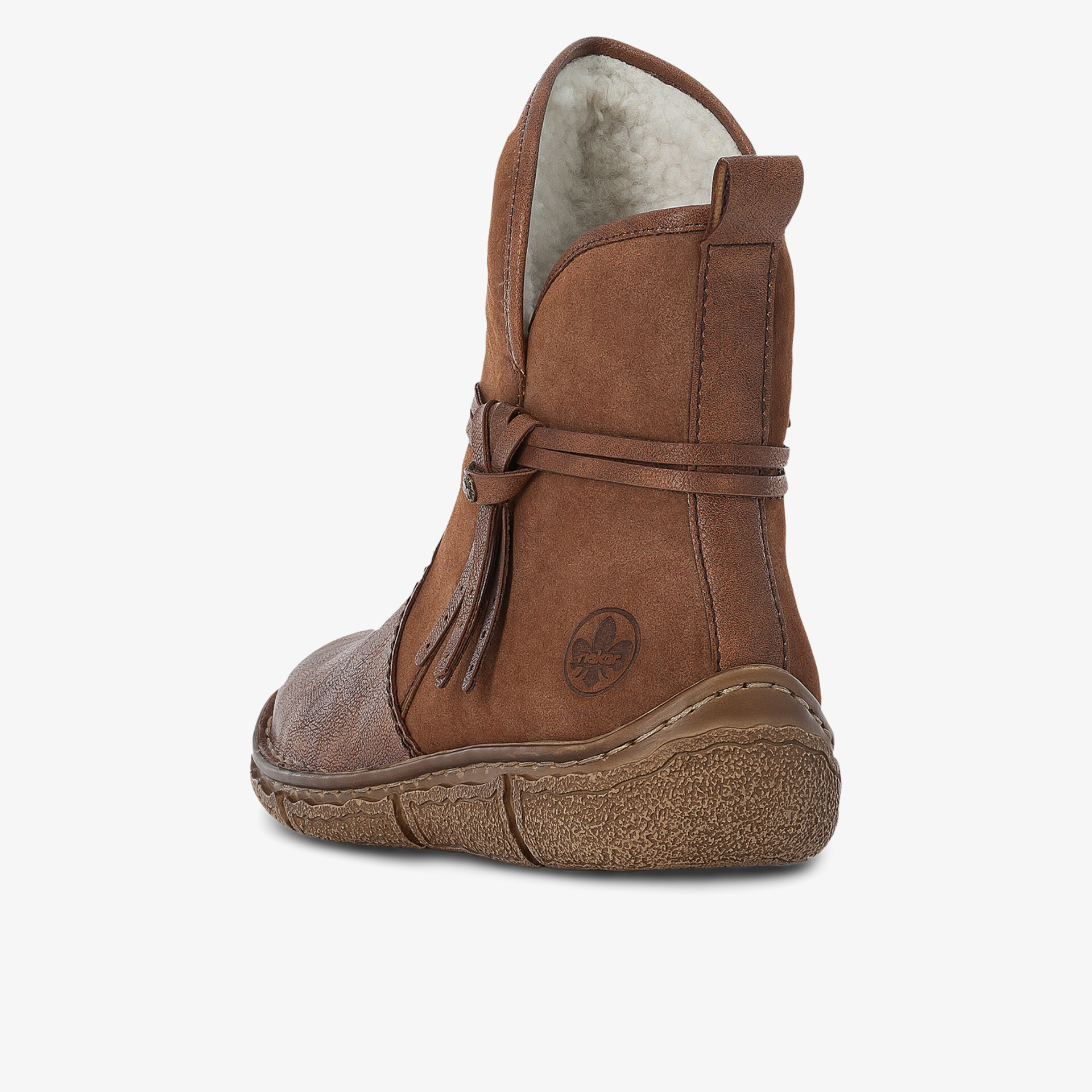 Robuster brauner Winterschuh mit warmem Innenfutter, bequem und modisch mit rutschfester Sohle