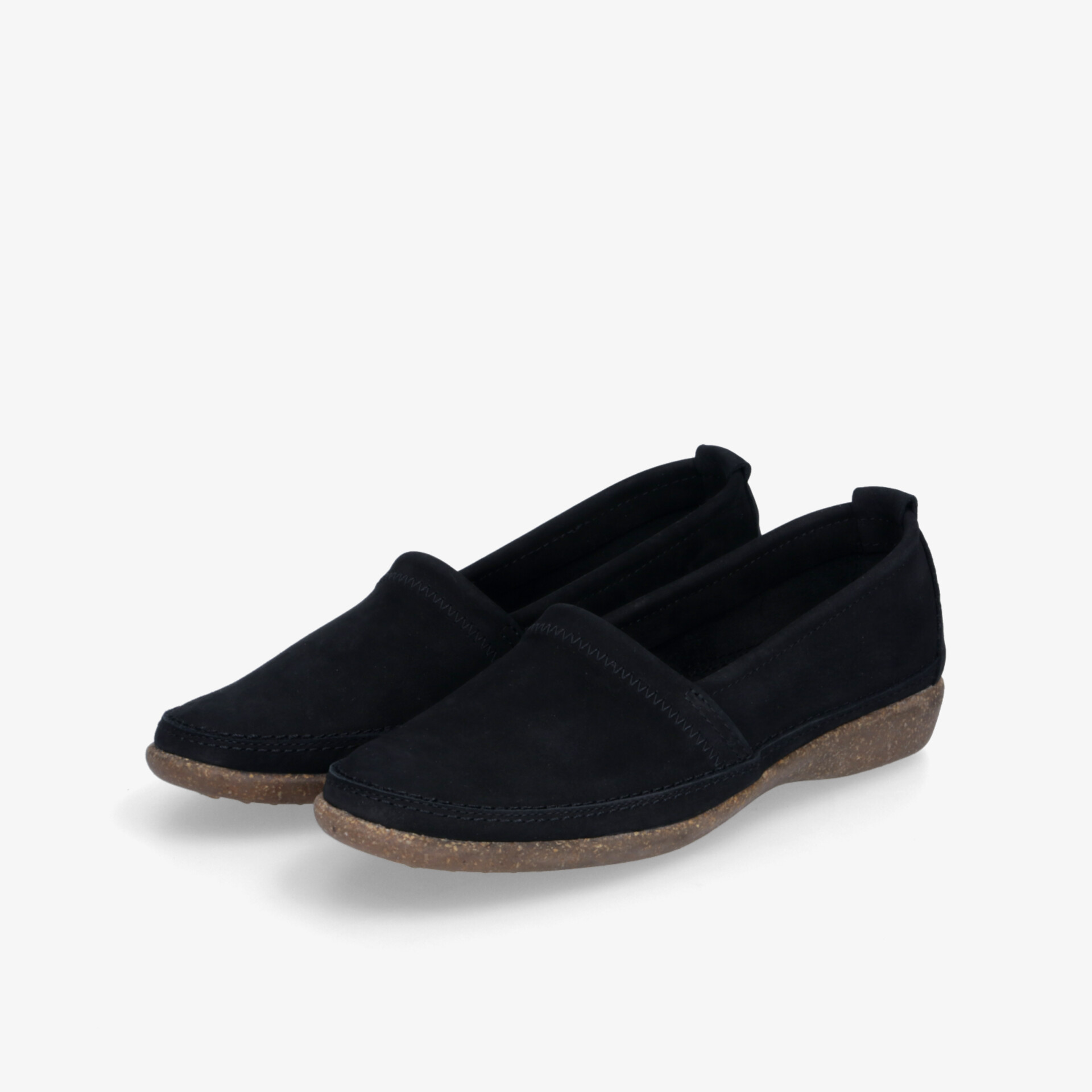Bequeme schwarze Slipper aus flexiblem Material mit rutschfester Sohle und leichter Bauweise für Alltag und Komfort