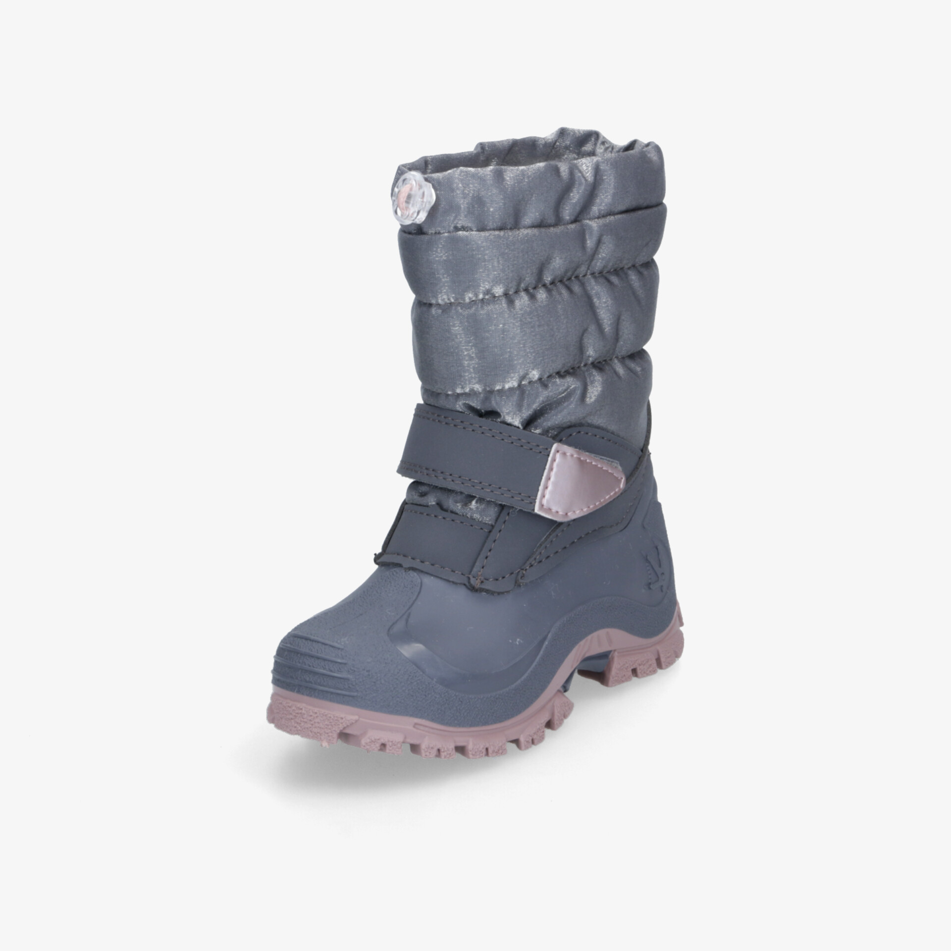 Warmer, wasserabweisender Winterstiefel mit rutschfester Sohle und verstellbarem Klettverschluss für sicheren Halt