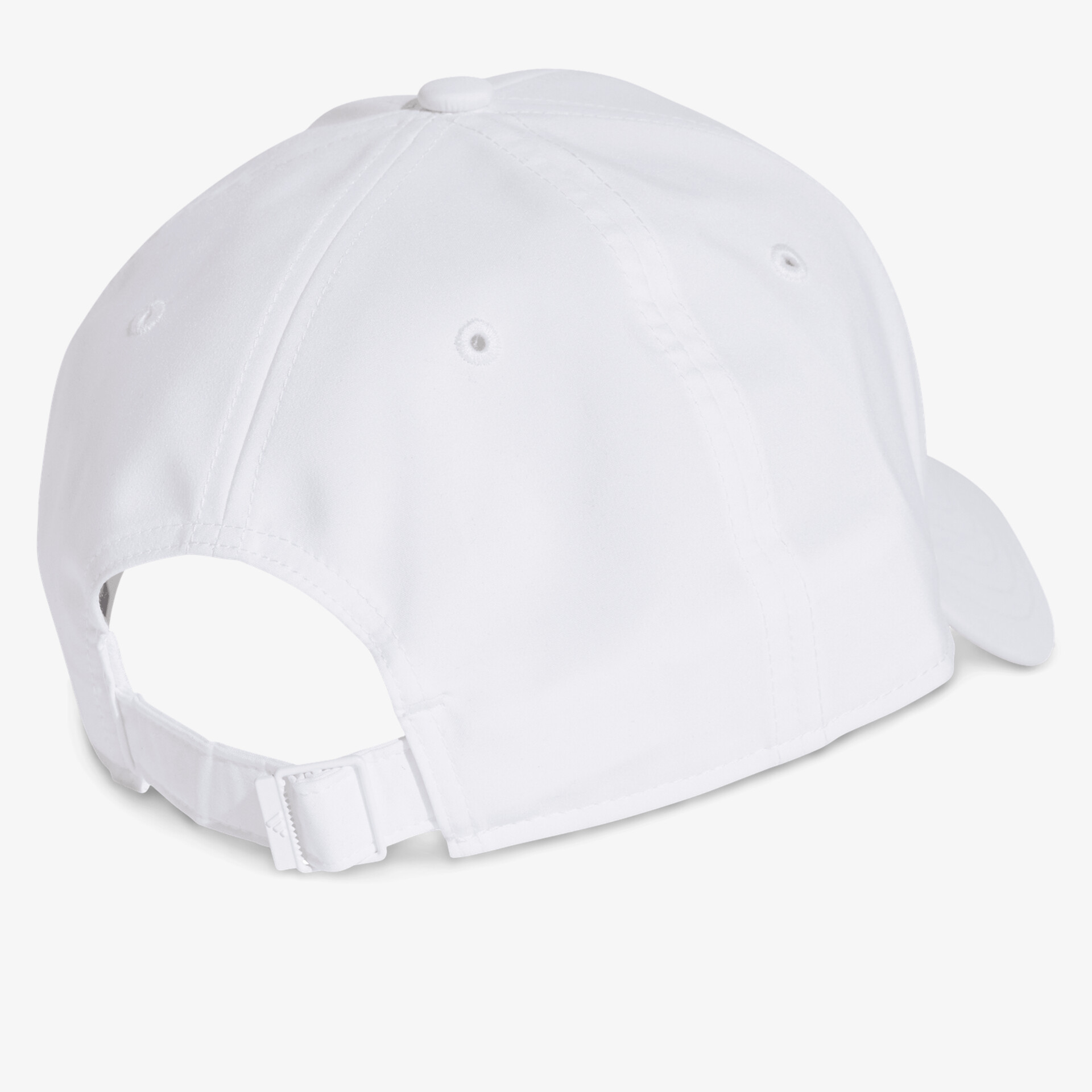 Weiße verstellbare Baseball-Cap aus Baumwolle mit komfortablem Rückenverschluss