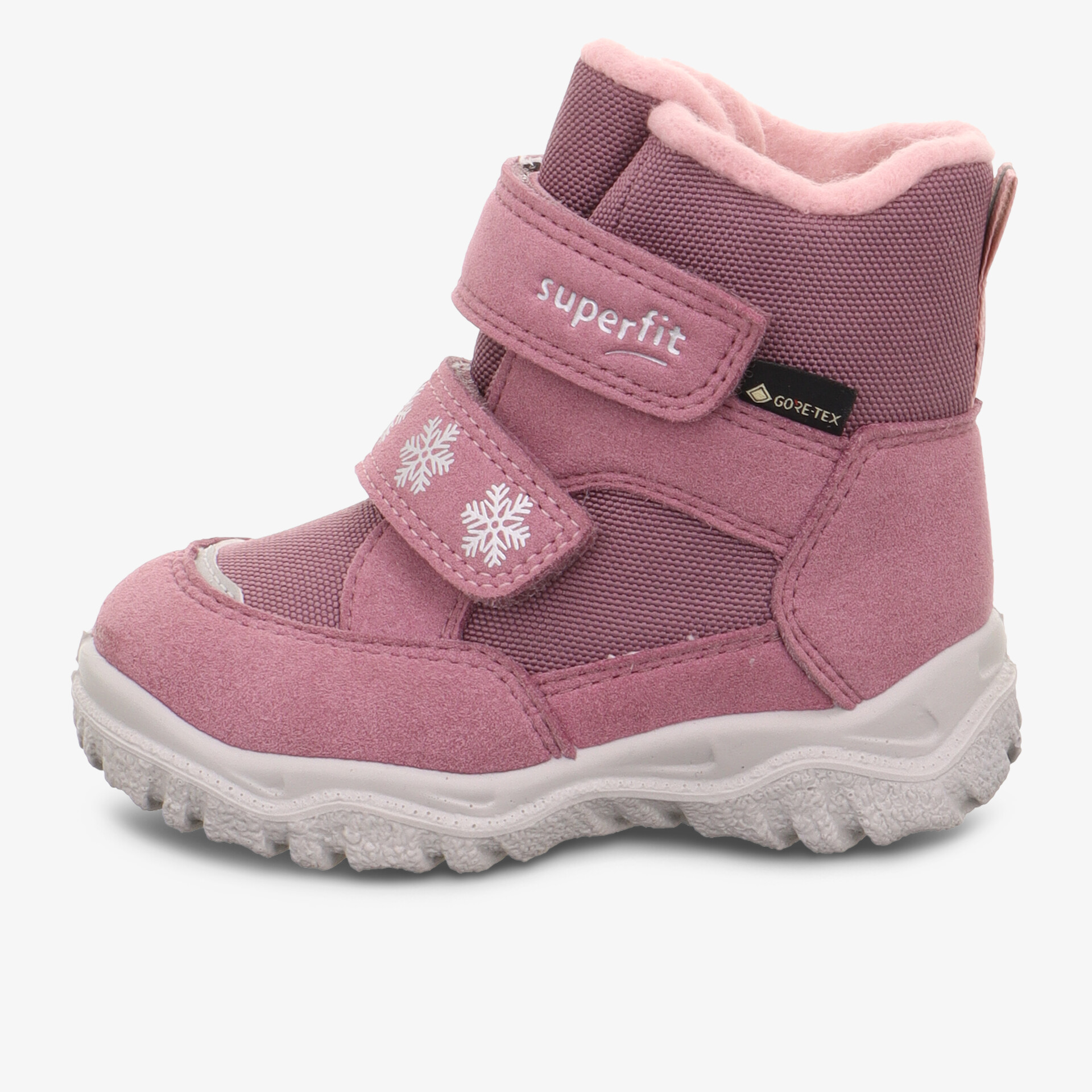 Wasserdichter Winterstiefel mit warmem Futter und rutschfester Sohle, einfacher Klettverschluss für sicheren Halt