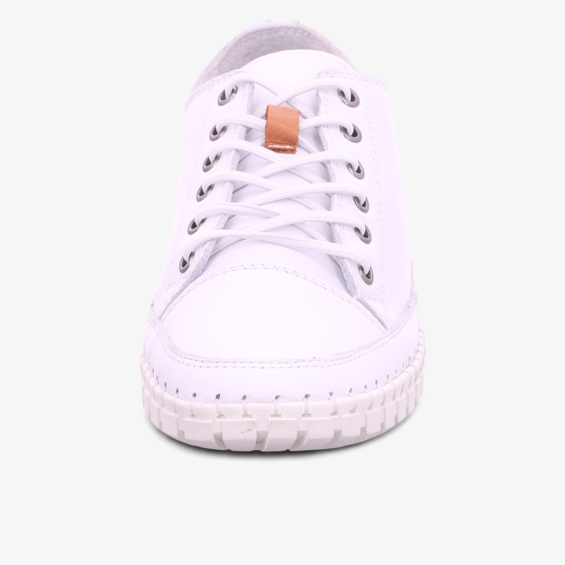 Moderner weißer Sneaker mit robuster Sohle und stilvollem Design für optimalen Komfort.