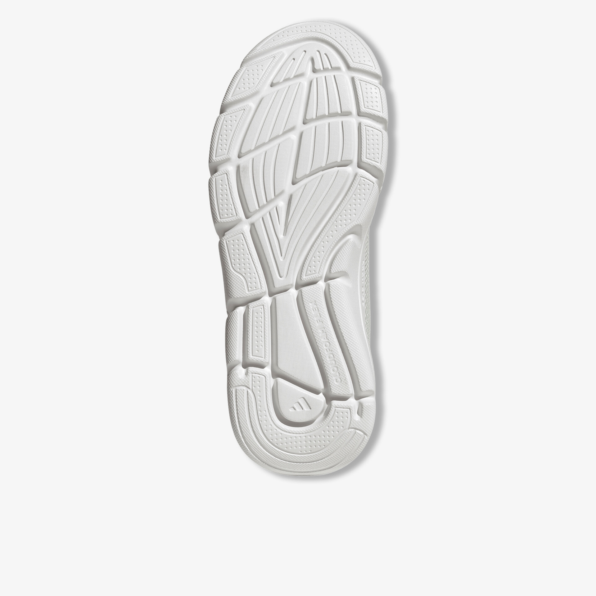 Weiße Schuhsohle mit rutschfestem, flexiblem Profil für optimalen Halt und Komfort
