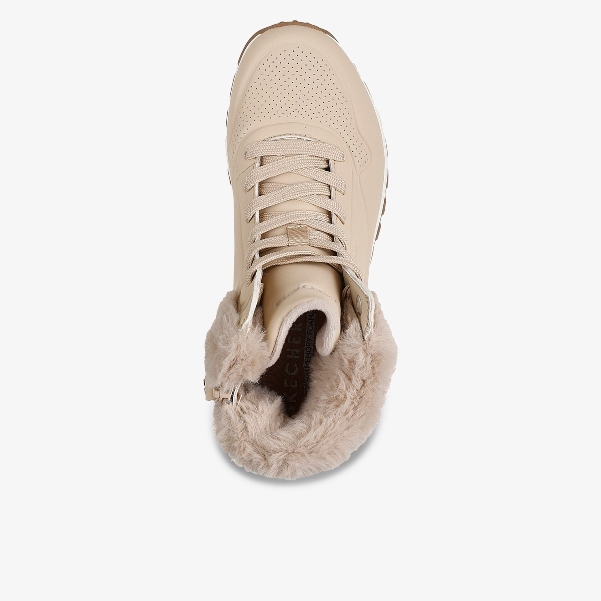 Warmer Schuh mit weichem Innenfutter und robuster Schnürung, komfortabel und modisch