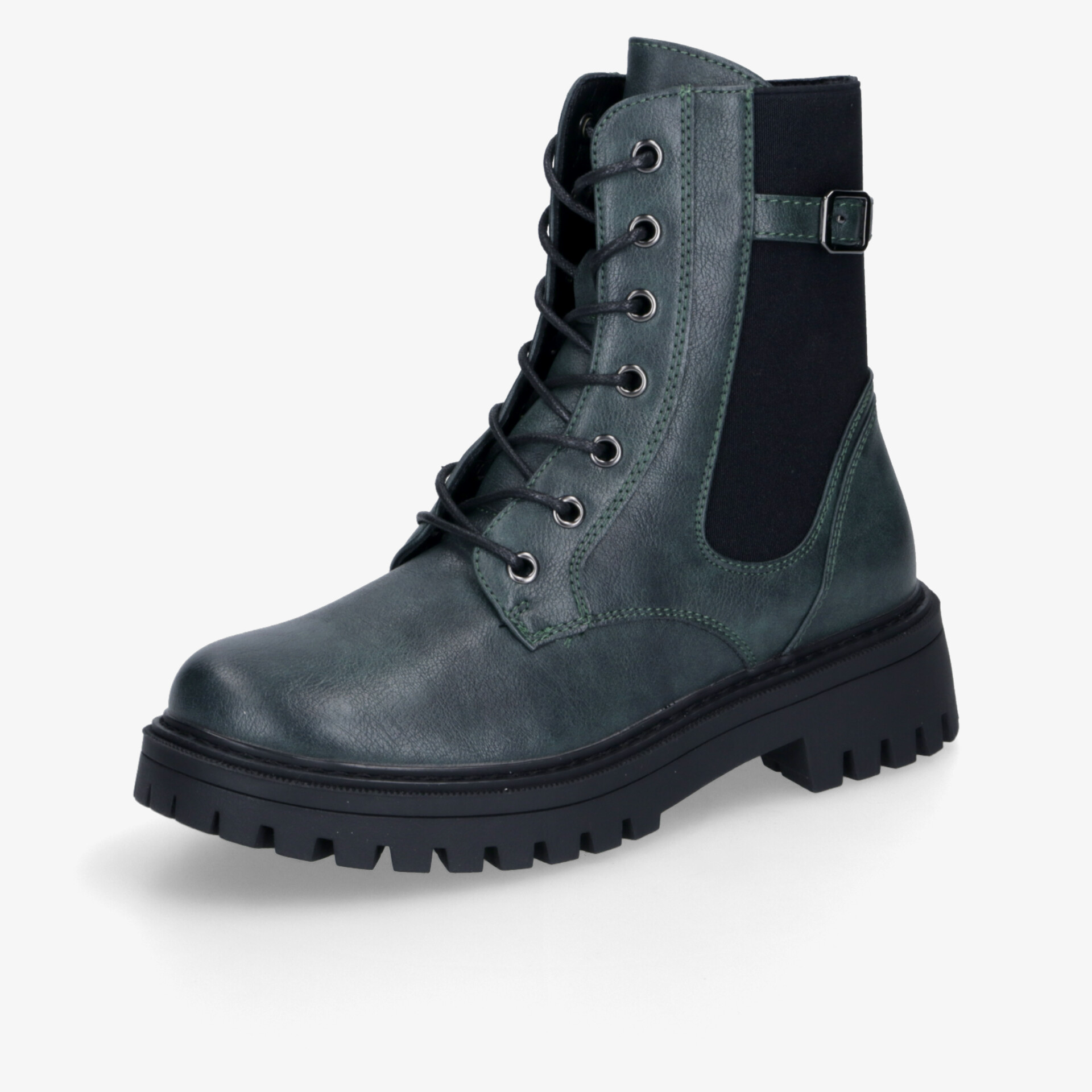 Robuster, schnürbarer Schuh mit rutschfester Sohle und atmungsaktivem Material für optimalen Tragekomfort