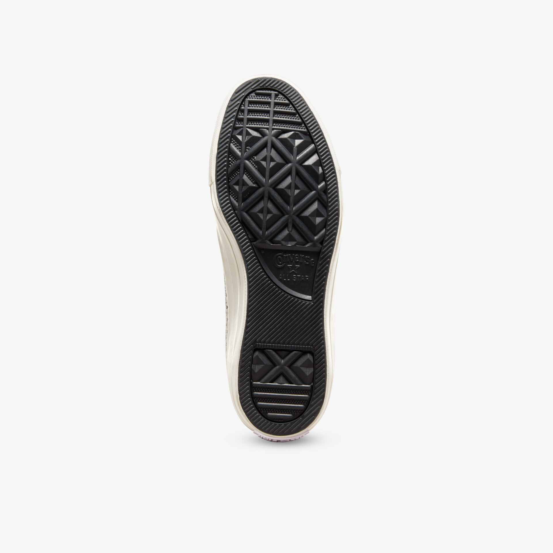 Robuste schwarze Schuhsohle mit griffigem Profil für optimale Trittsicherheit und langlebigen Komfort
