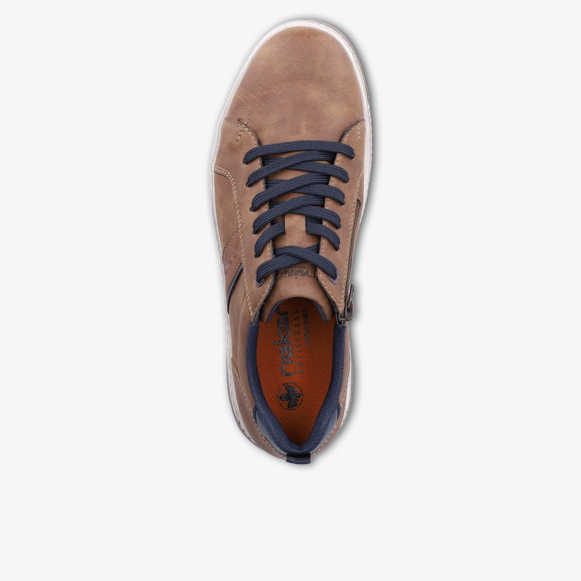 Brauner Lederschnürschuh mit sportlich-elegantem Design und hoher Tragekomfort