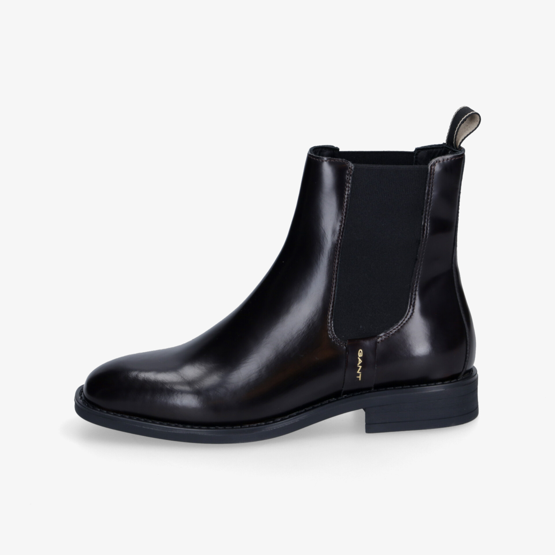 Eleganter schwarzer Chelsea Boot aus hochwertigem Leder mit elastischen Einsätzen, robust und bequem im klassischen Stil