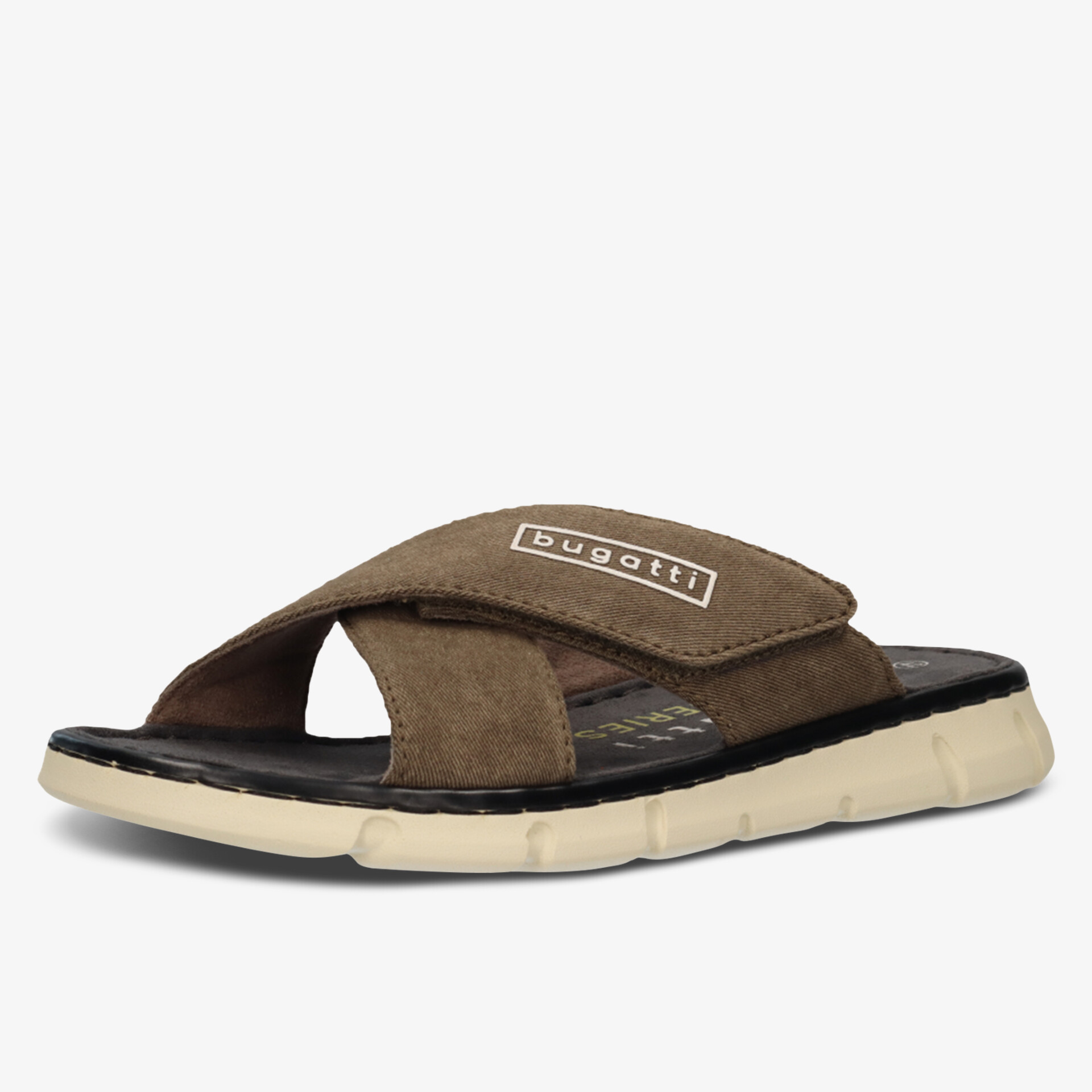 Modische braune Sandalen mit bequemem Fußbett für den Alltag