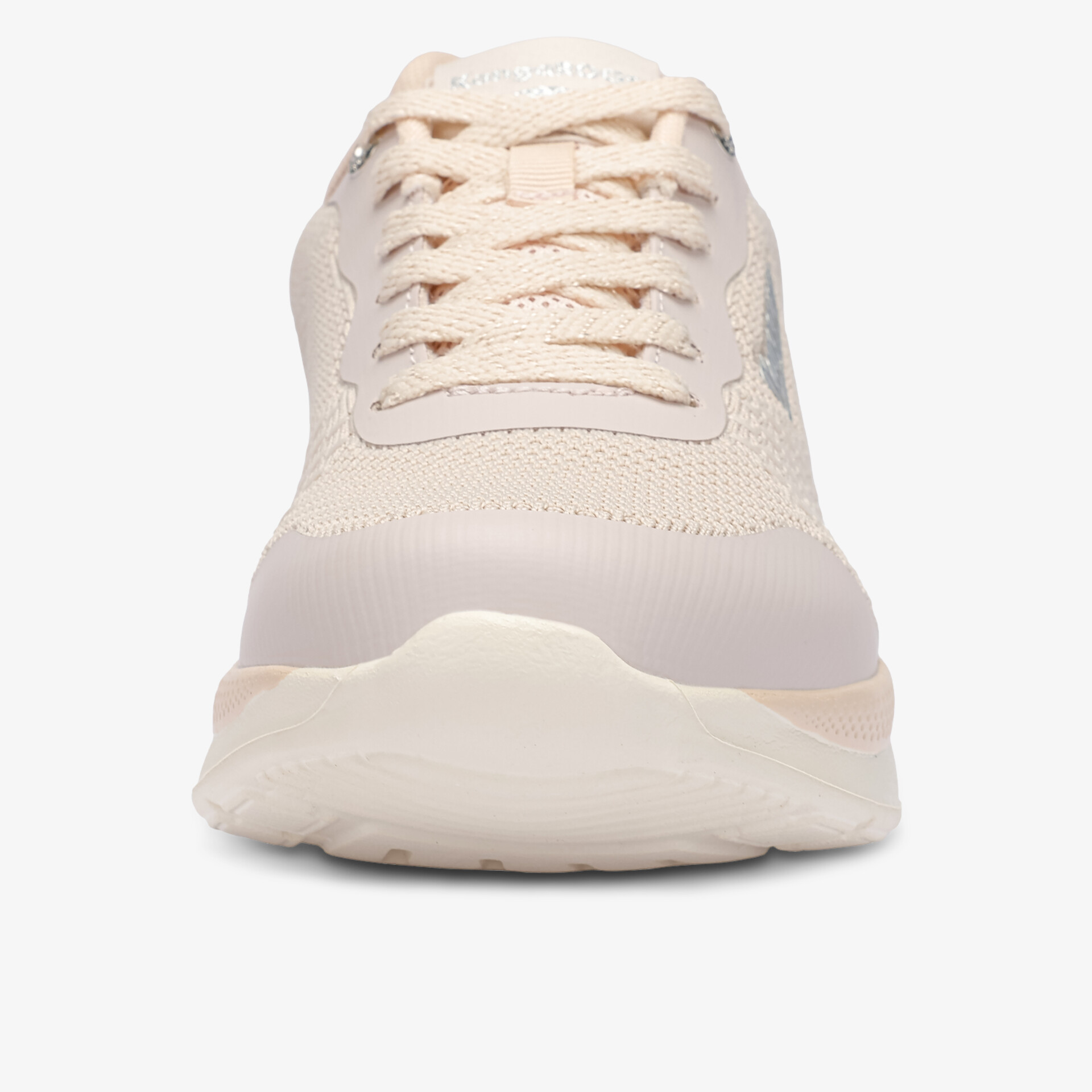 Schlichte bequeme Sneakers mit atmungsaktivem Material und rutschfester Sohle, Frontansicht