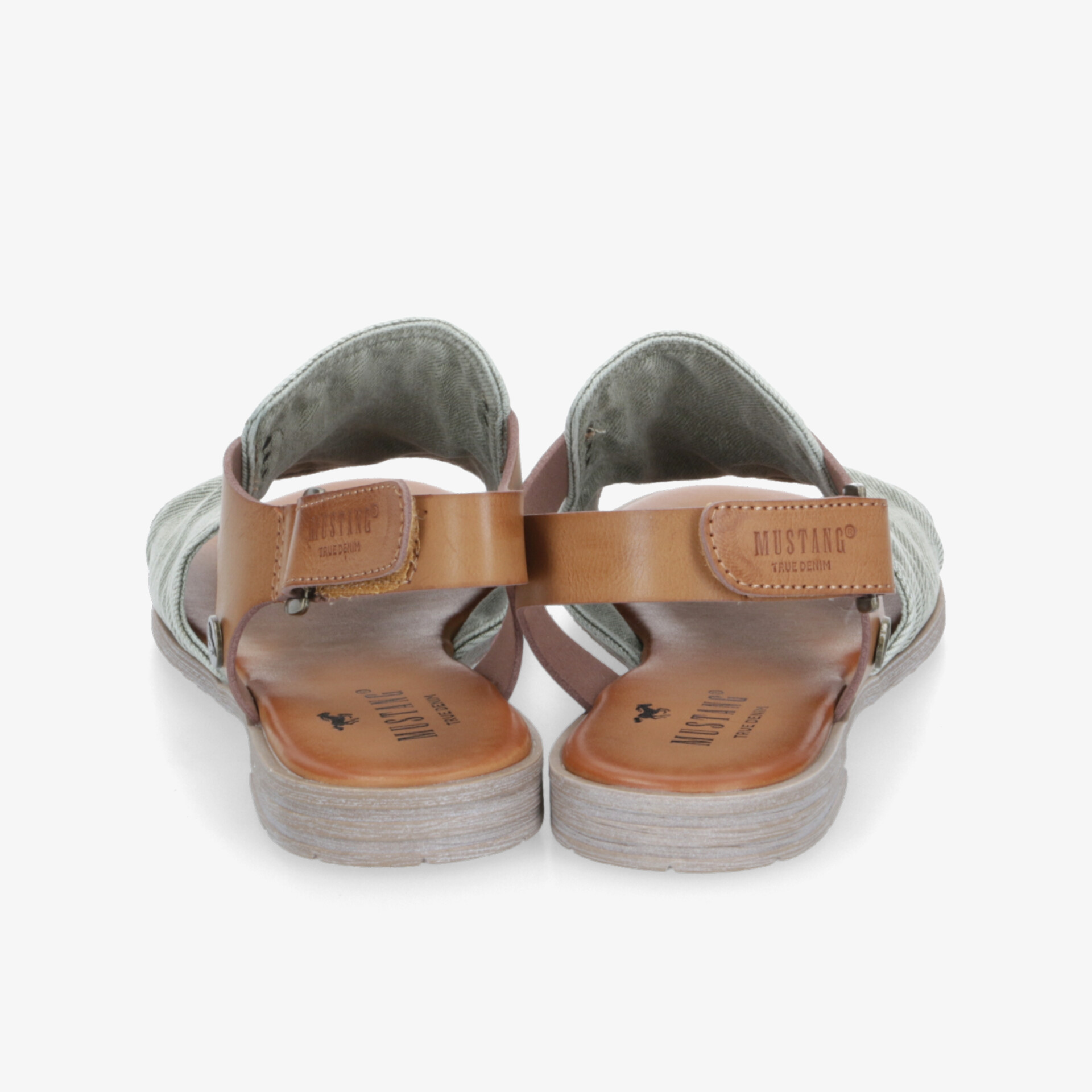 Bequeme leichte Sandalen mit verstellbarem Riemen und robuster rutschfester Sohle, Rückansicht