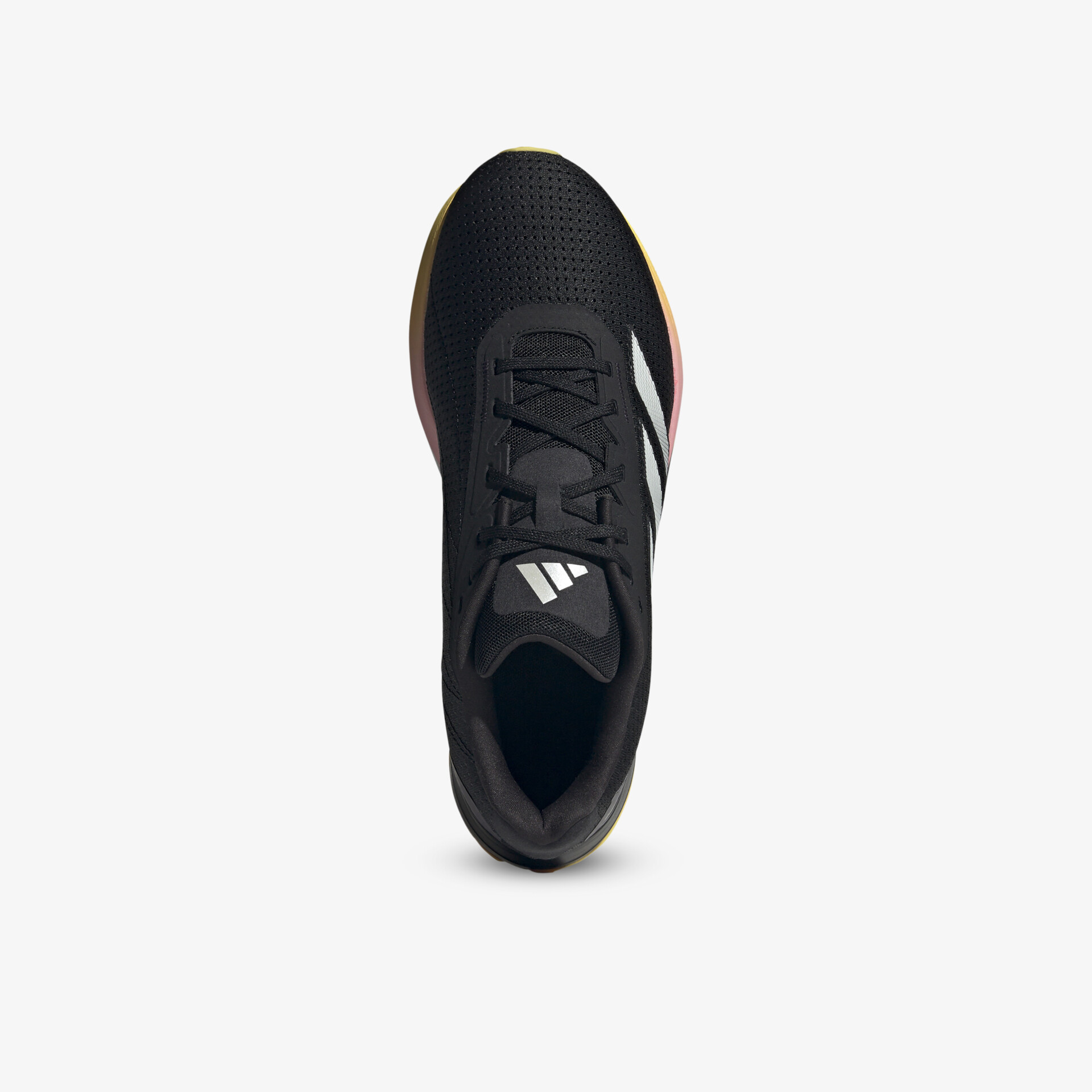 Schwarzer sportlicher Sneaker mit atmungsaktivem Material und bequemen Schnürsenkeln in moderner Optik