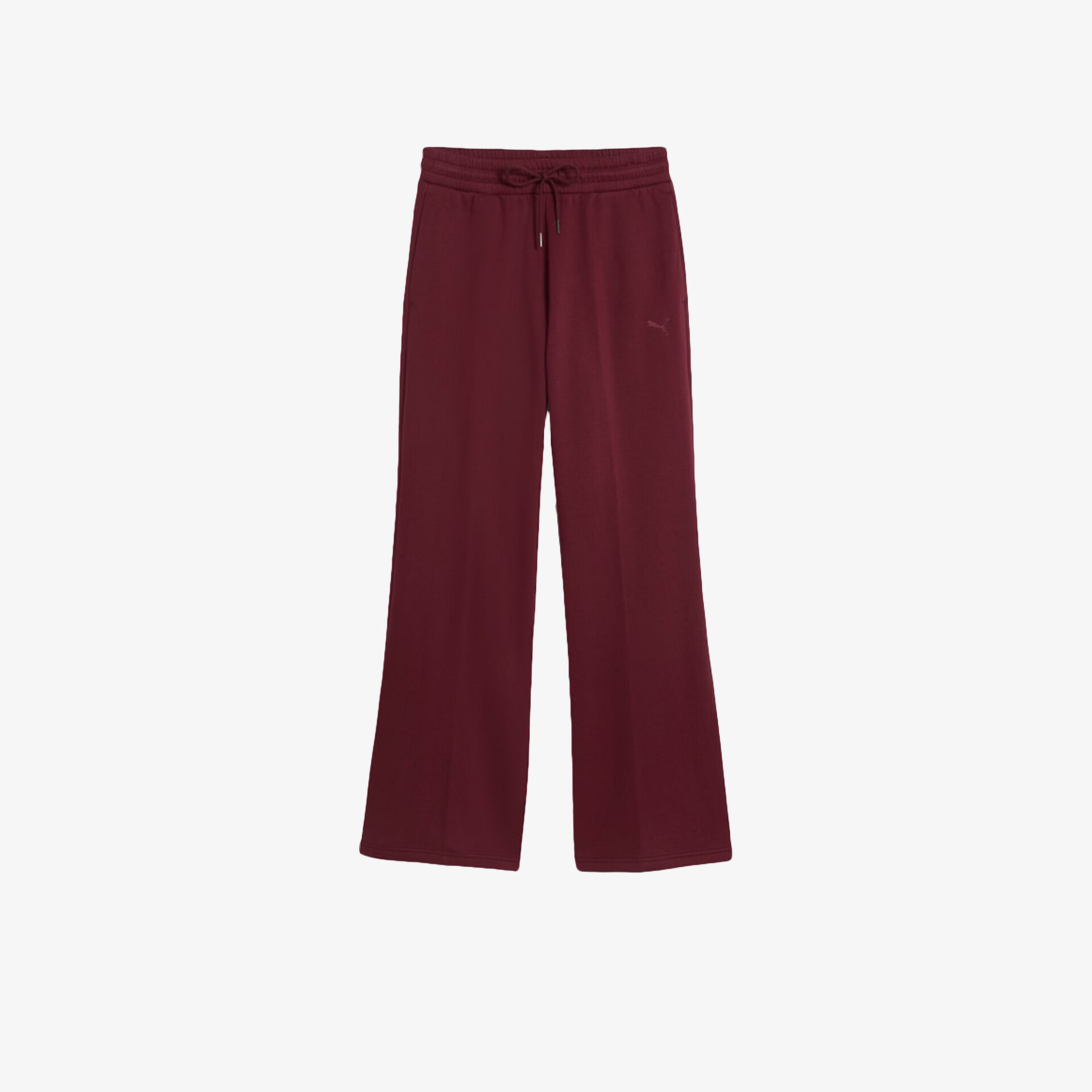Weiche dunkelrote Hose mit elastischem Bund und lockerem Schnitt für hohen Tragekomfort und Bewegungsfreiheit