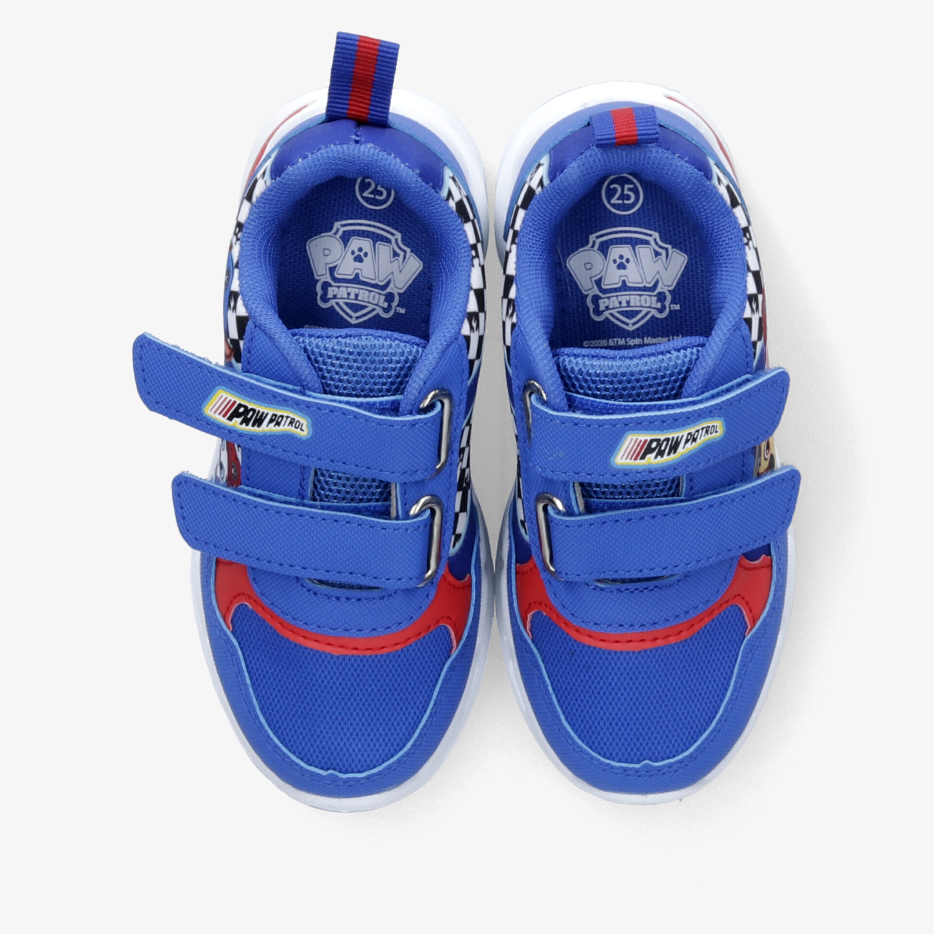 Blau-rote Sportschuhe mit praktischem Klettverschluss, robust, leicht und rutschfest, perfekter Halt und Komfort