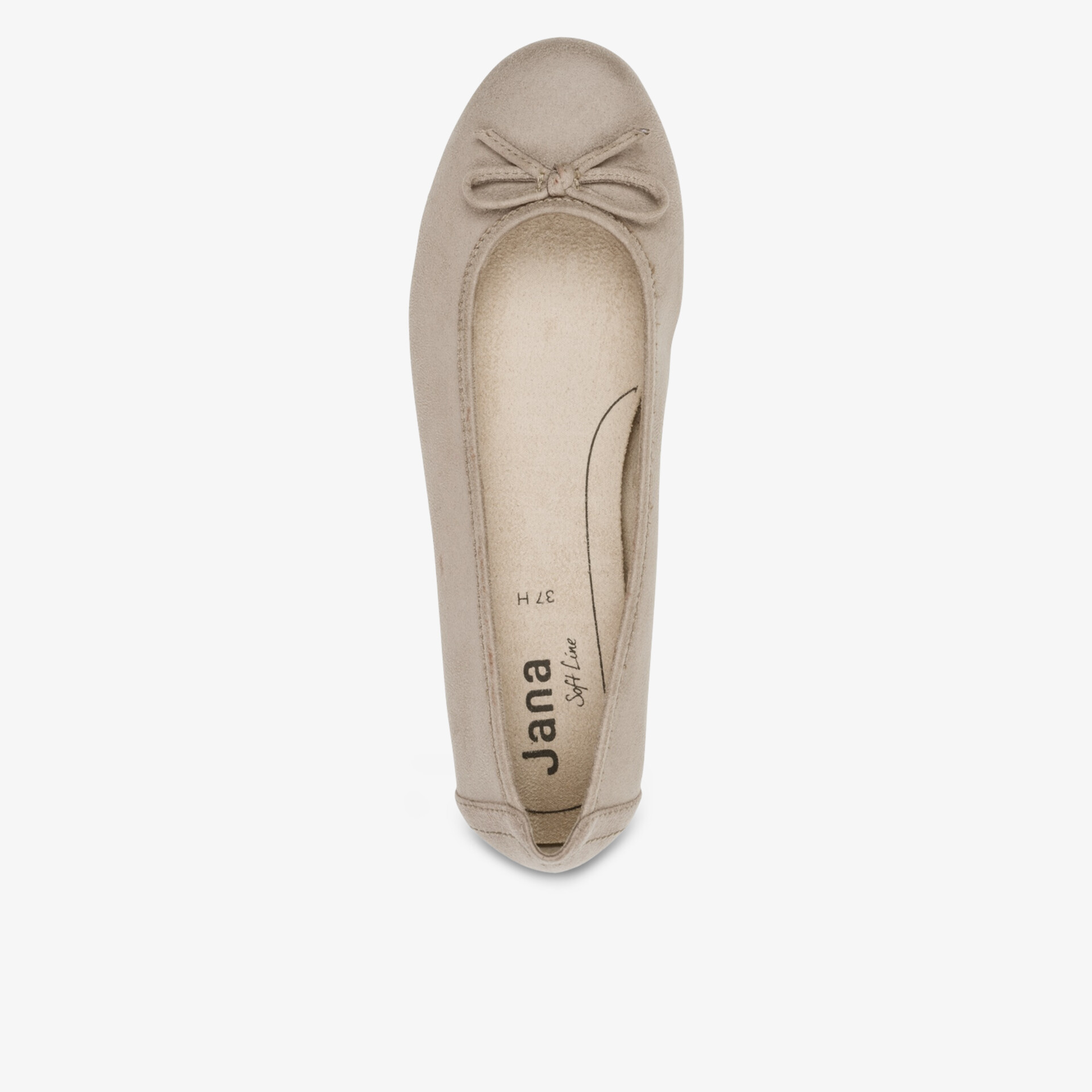 Bequemer Ballerina mit eleganter Schleife und runder Spitze aus weichem, komfortablem Material