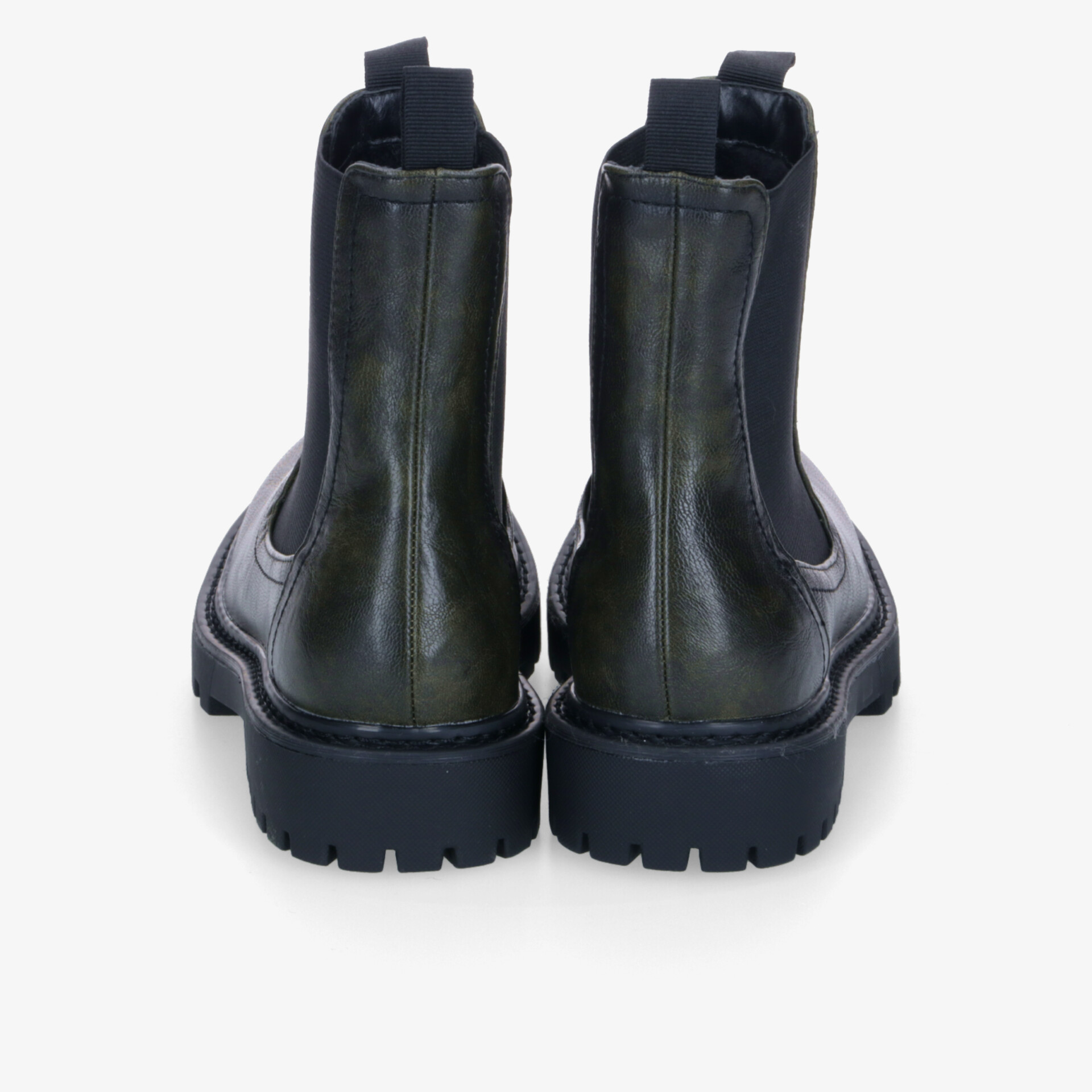 Robuste Stiefel Rückansicht mit kräftiger Sohle und praktischem Einstieg für sicheren, komfortablen Halt
