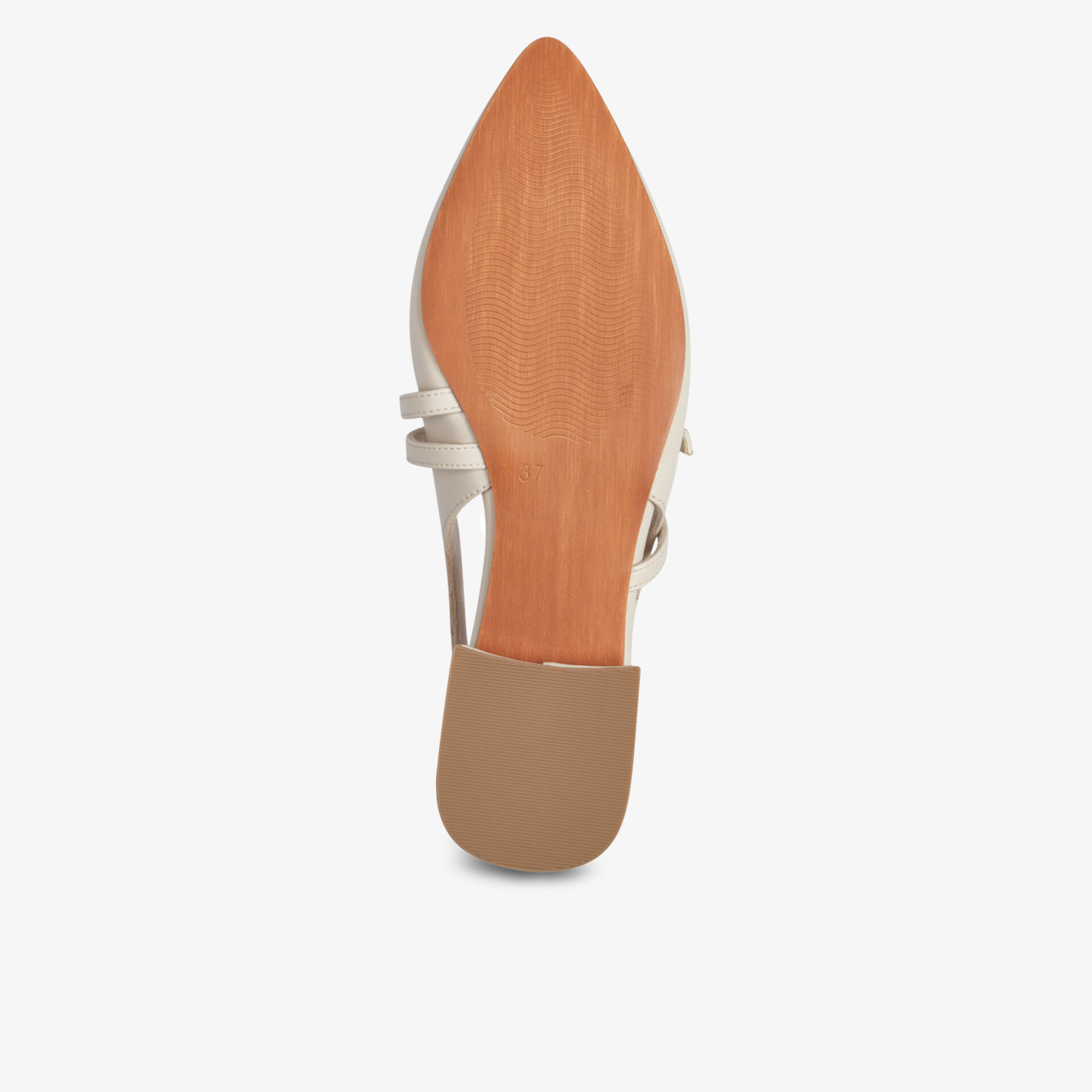 Eleganter Schuh mit spitzer Form und strapazierfähiger Sohle