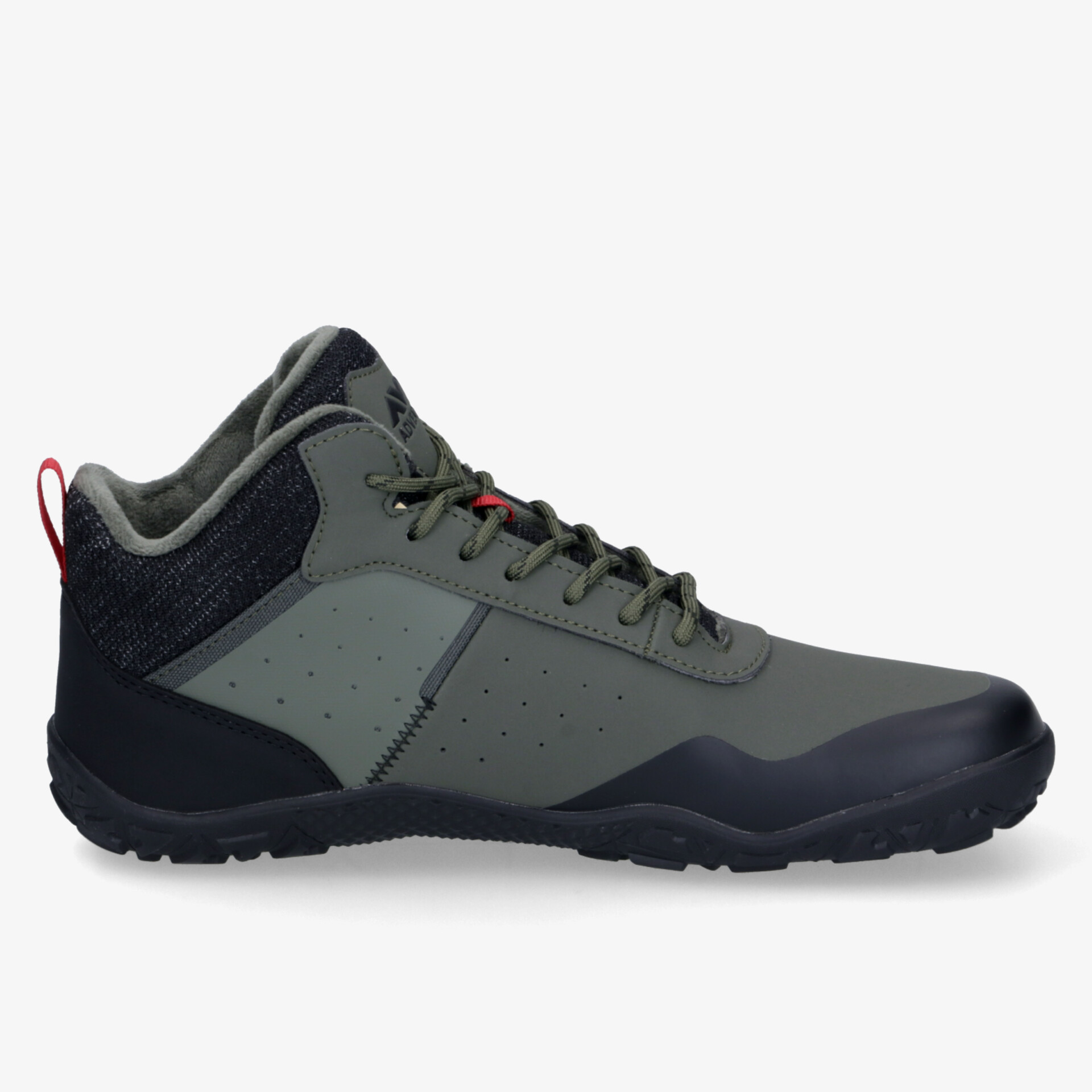 Robuster Outdoor-Schuh in Grau-Schwarz mit rutschfester Sohle und gepolstertem Kragen für maximalen Komfort