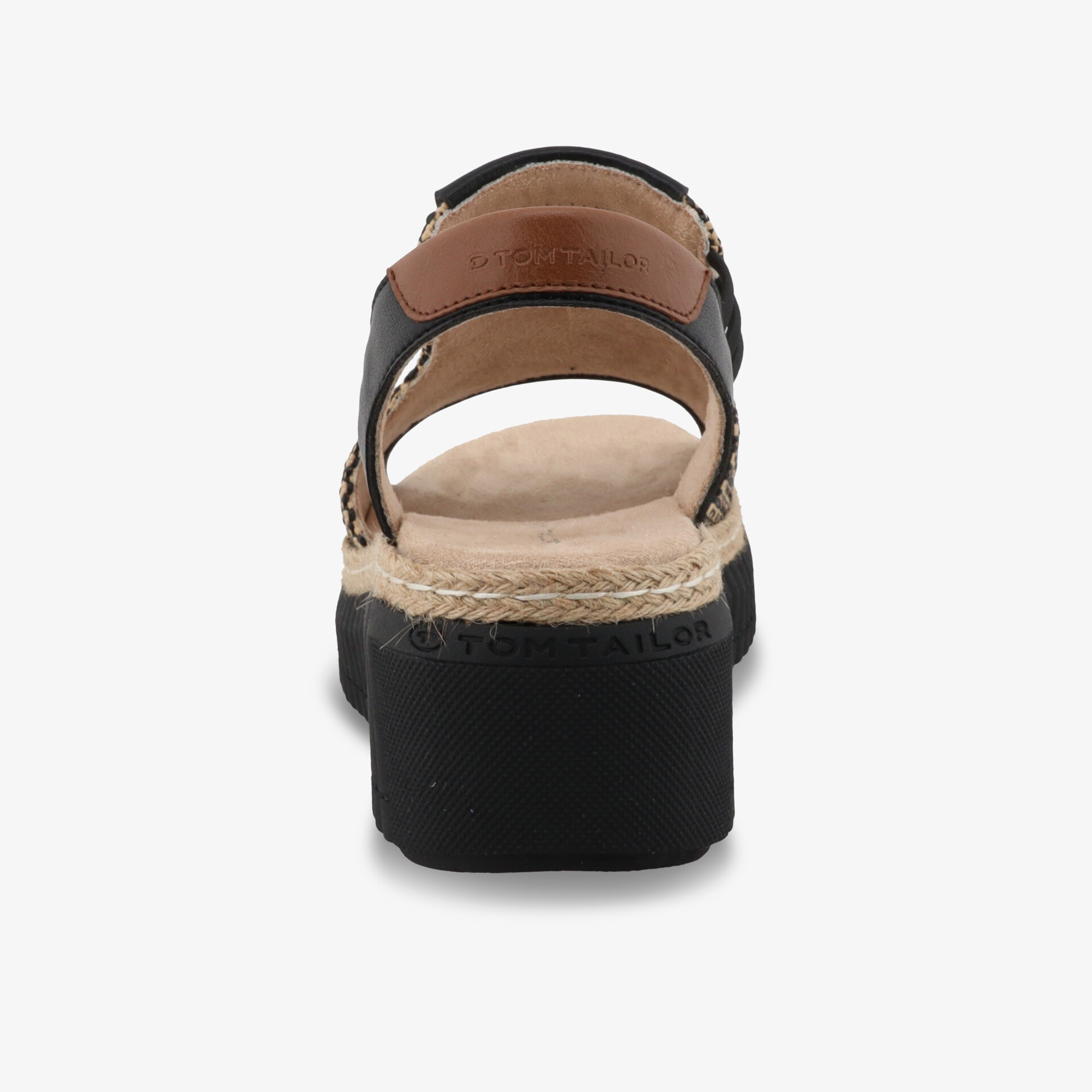 Offene Sandale mit stabilem Blockabsatz und verstellbarem Riemen, bequem und ideal für den Sommer