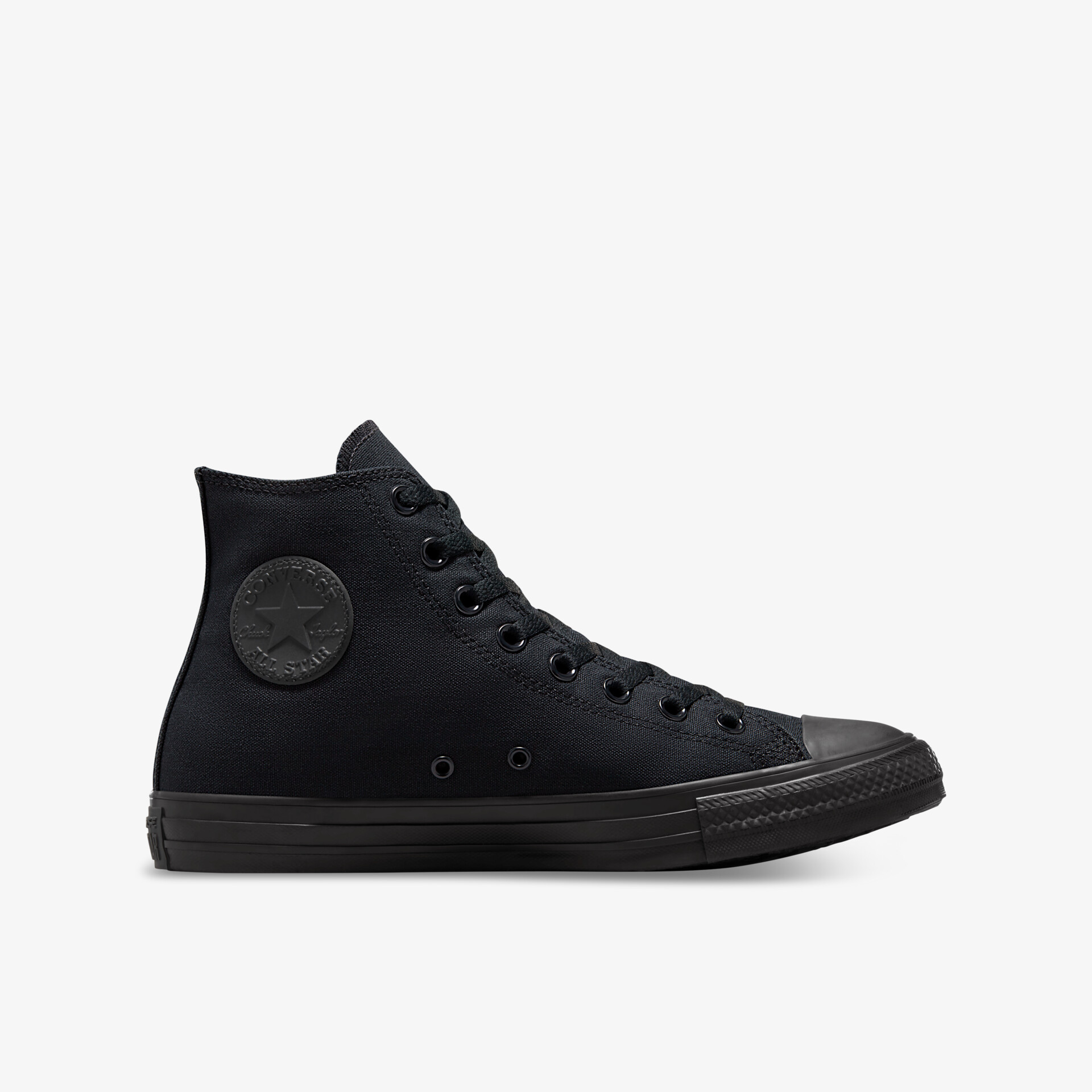 Klassischer schwarzer High-Top-Sneaker mit dezentem Design und hohem Tragekomfort