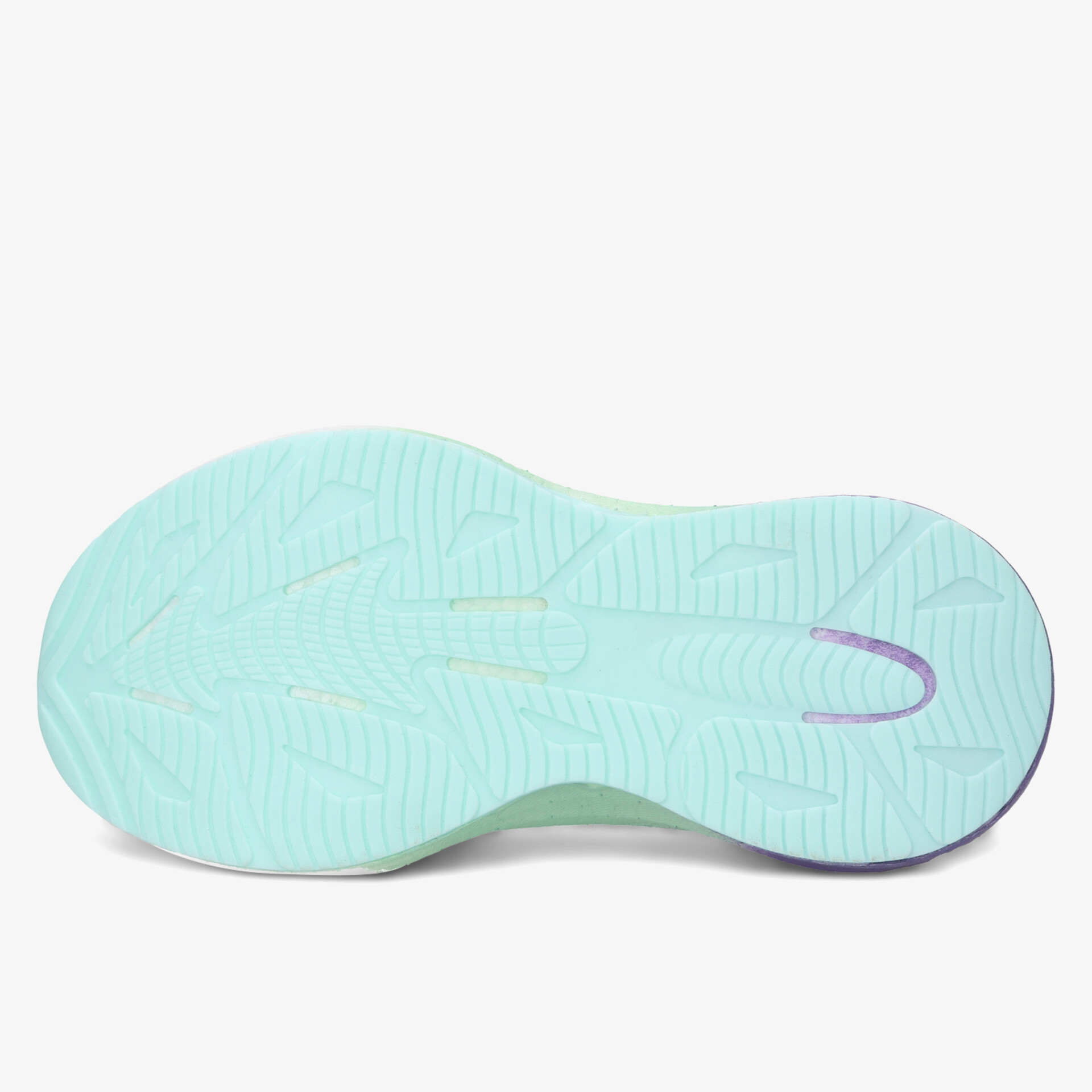 blaue Sohle mit rutschfestem Profil und flexiblem Material für optimalen Komfort und Sicherheit