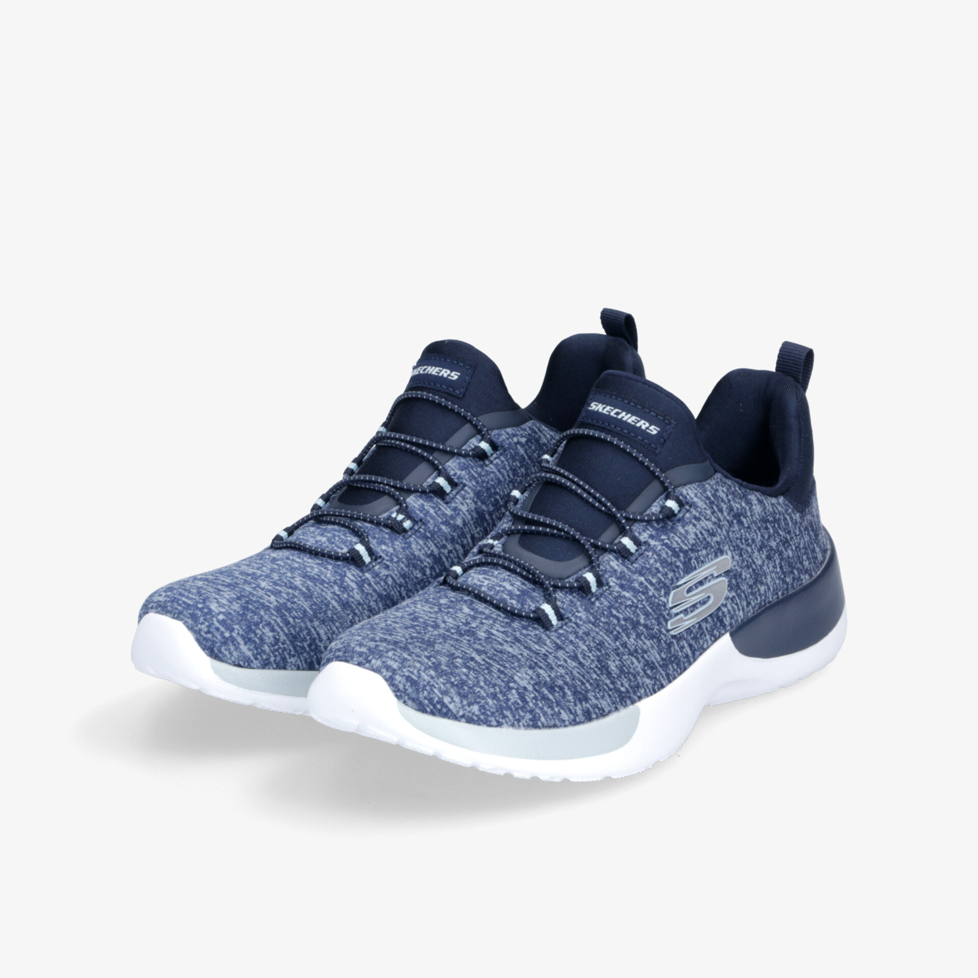 Leichter und atmungsaktiver Sportschuh aus flexiblem Strickmaterial mit gepolstertem Schaft und rutschfester Sohle