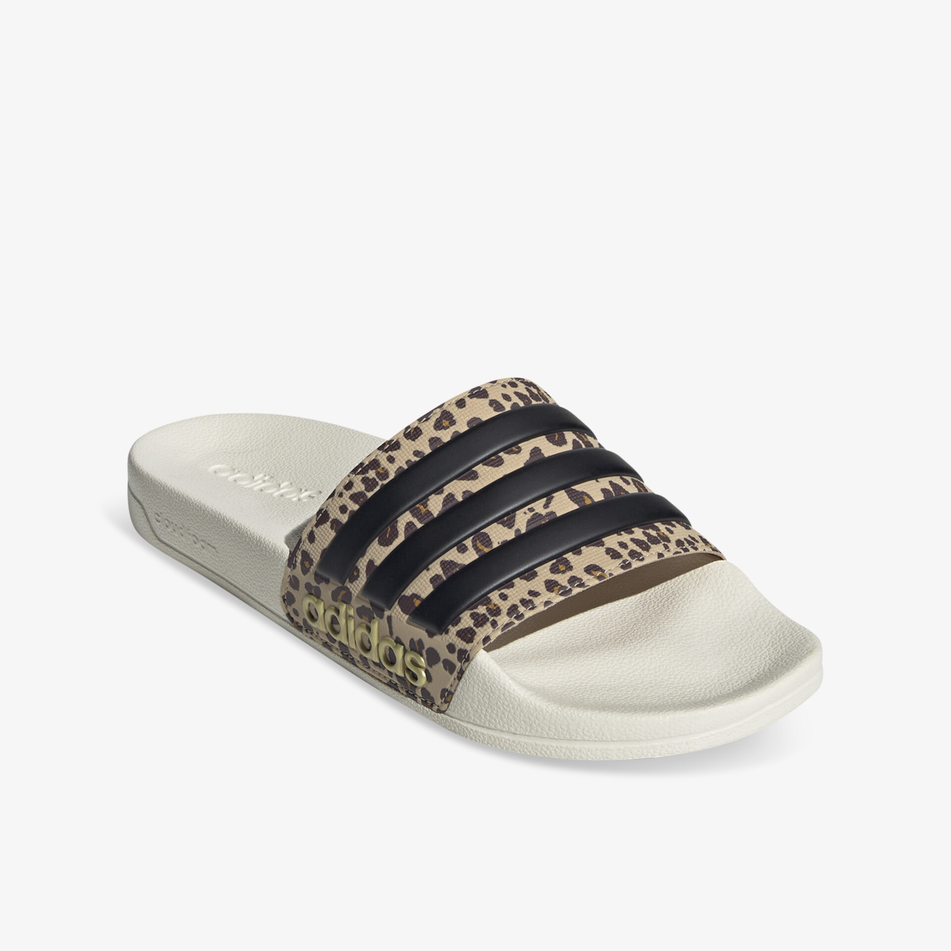 Bequeme Badesandale mit weichem Fußbett und modischem Leopardenmuster für entspannten Tragekomfort