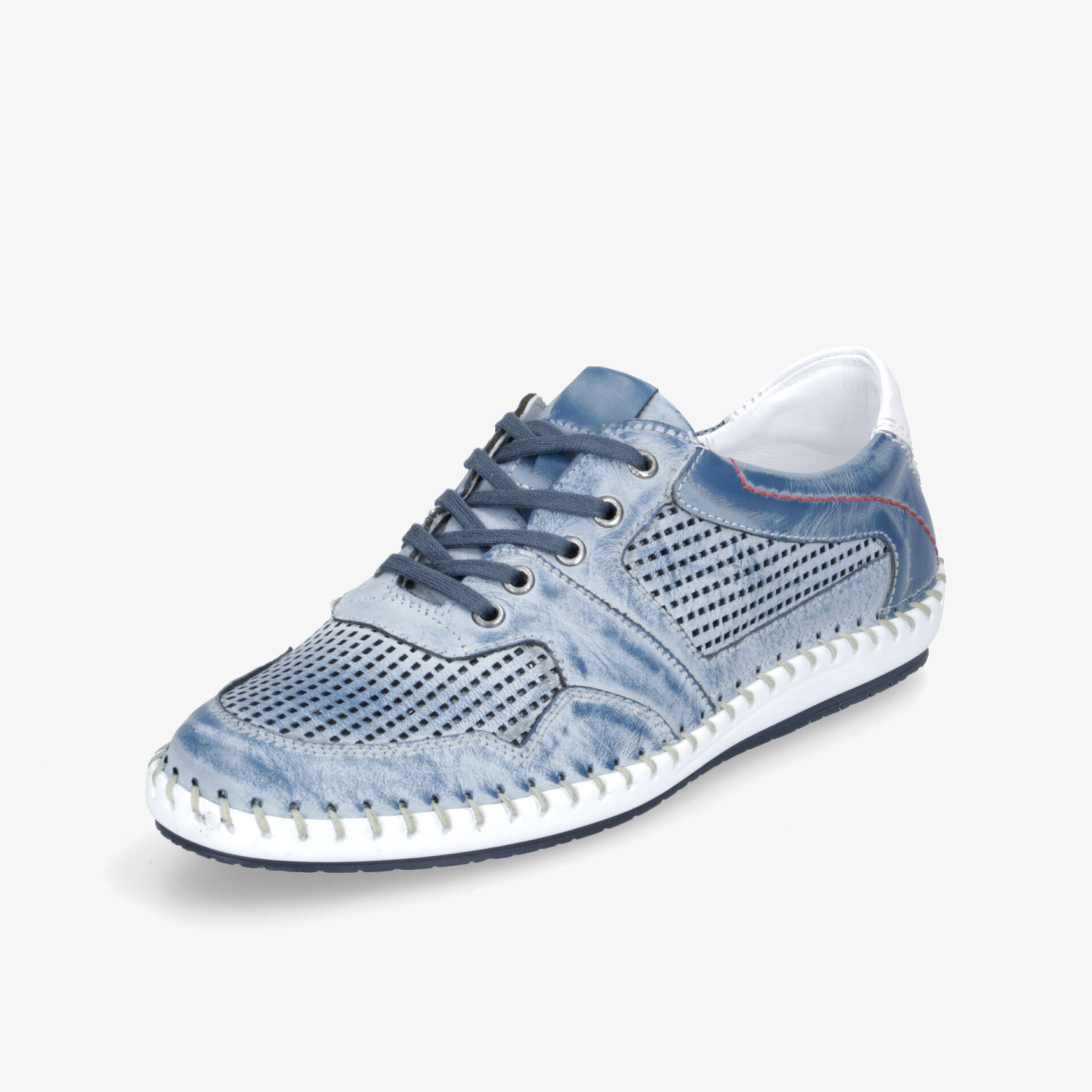 Leichter blauer Sneaker mit atmungsaktivem Material und flexibler Sohle für hohen Tragekomfort