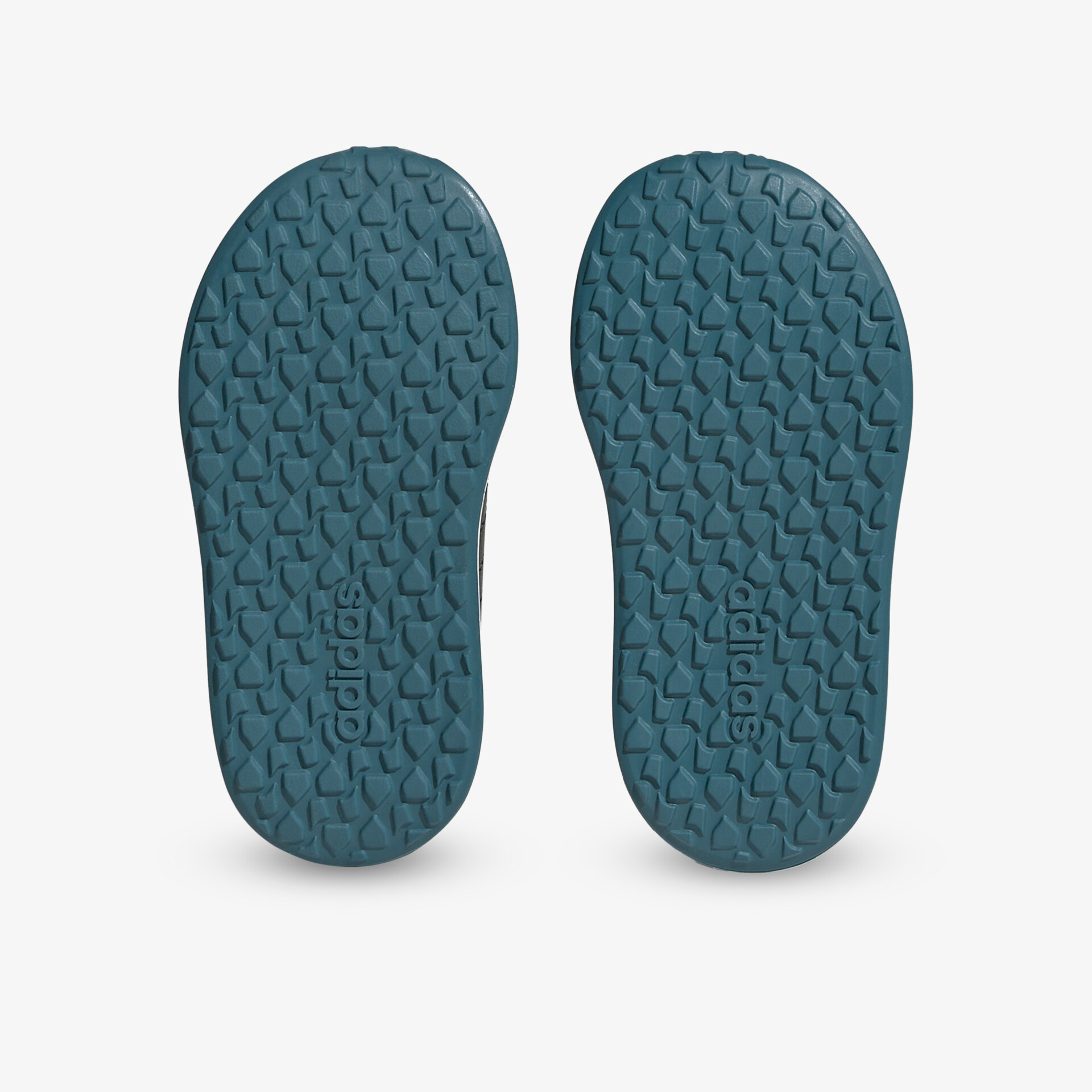 Rutschfeste blaue Schuhsohlen mit robustem Profil für sicheren und komfortablen Halt