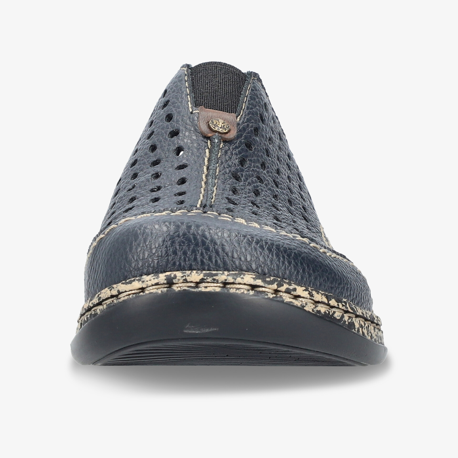 Komfortabler blauer Slipper mit atmungsaktivem Material, flexibler Sohle und angenehmer Polsterung für ganztägigen Tragekomfort