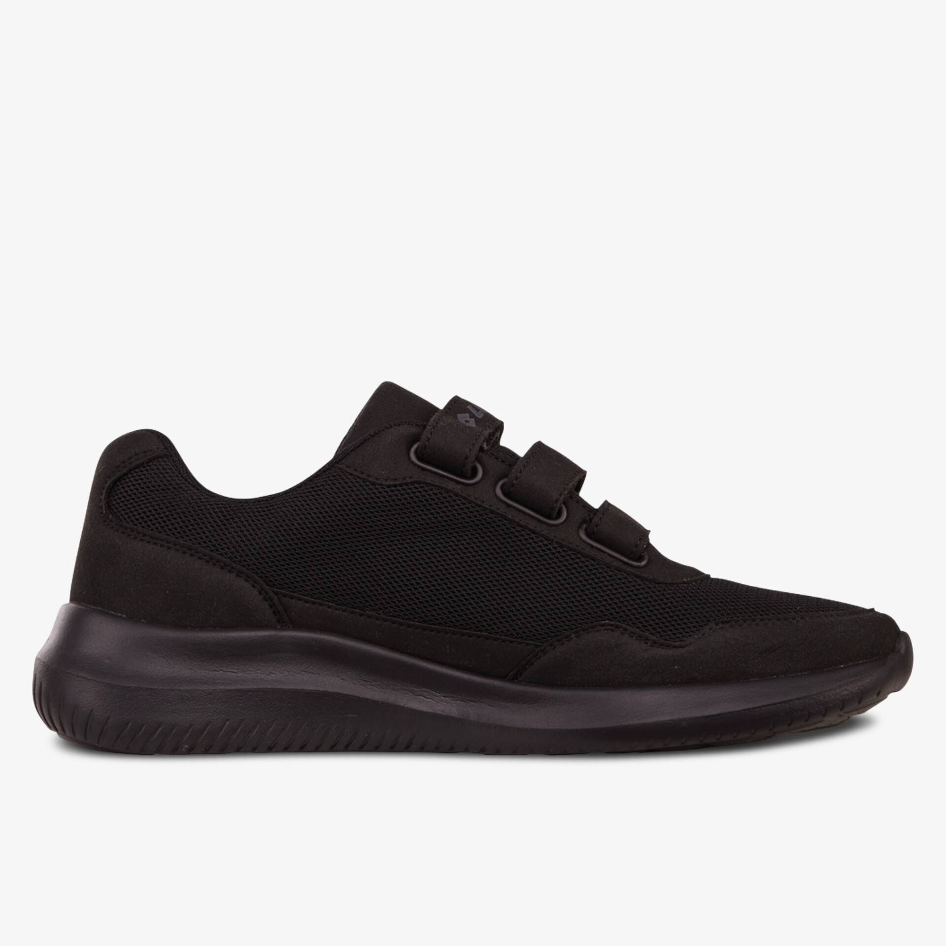 Leichter, bequemer Sneaker mit flexibler Sohle und atmungsaktivem Material in modernem schwarzem Design