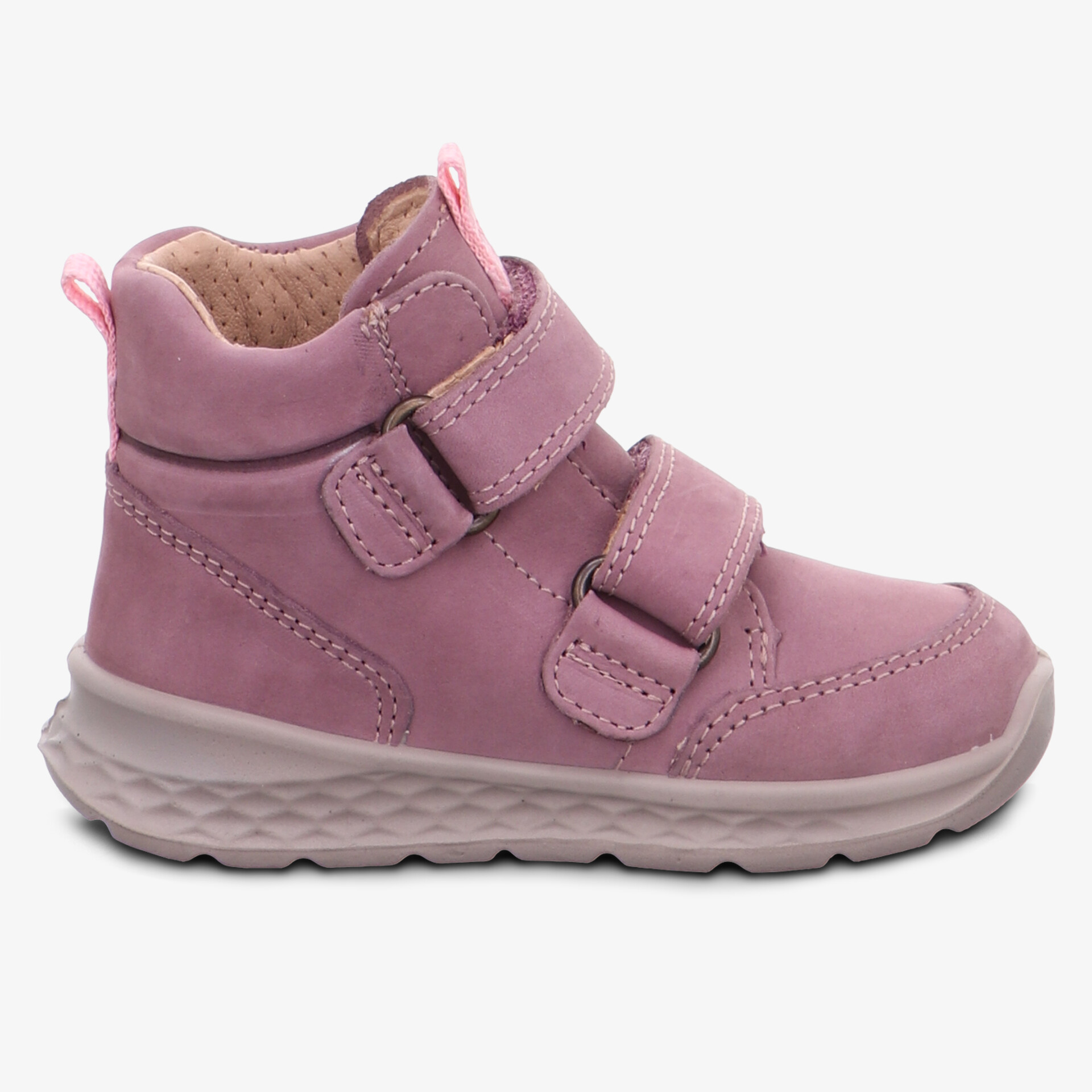 Robuster Kinderstiefel mit gepolsterter Innenseite und flexibler, rutschfester Sohle, verstellbare Klettverschlüsse