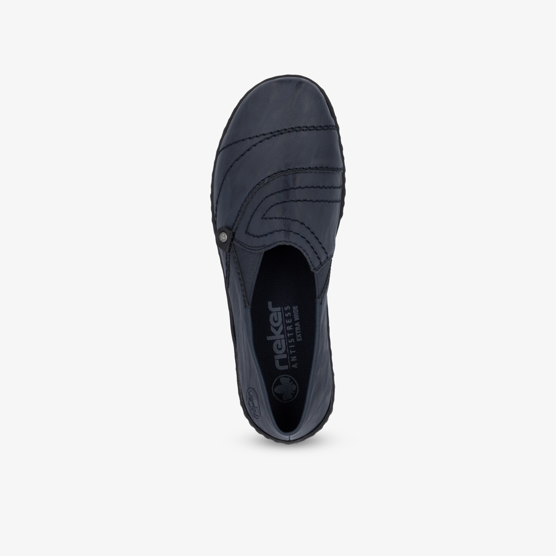 Bequemer blauer Slipper mit flexiblem Material und rutschfester Sohle, ideal für hohen Tragekomfort