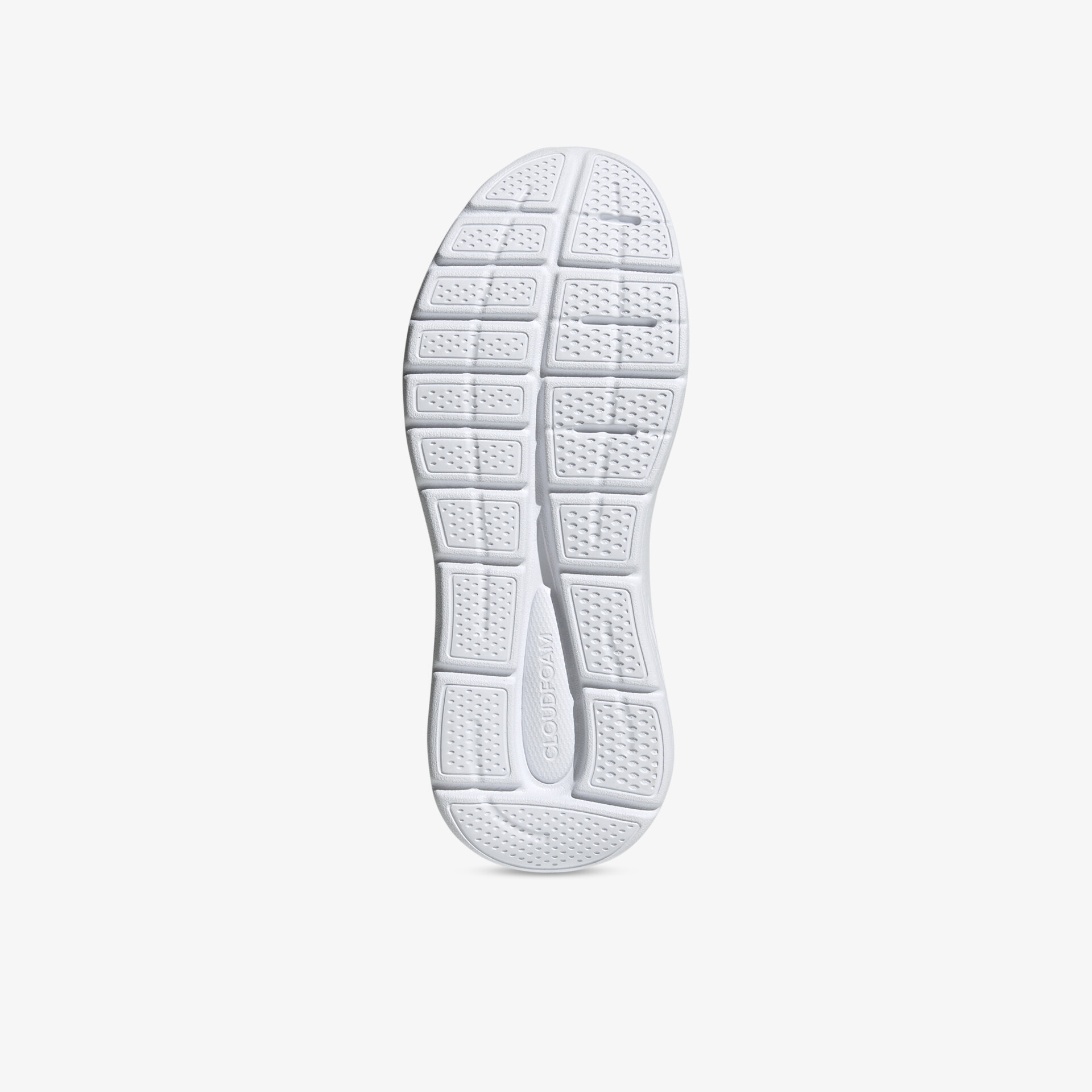 Weiße Schuhsohle mit rutschfestem Profil für sicheren Halt und hohe Flexibilität bei jedem Schritt