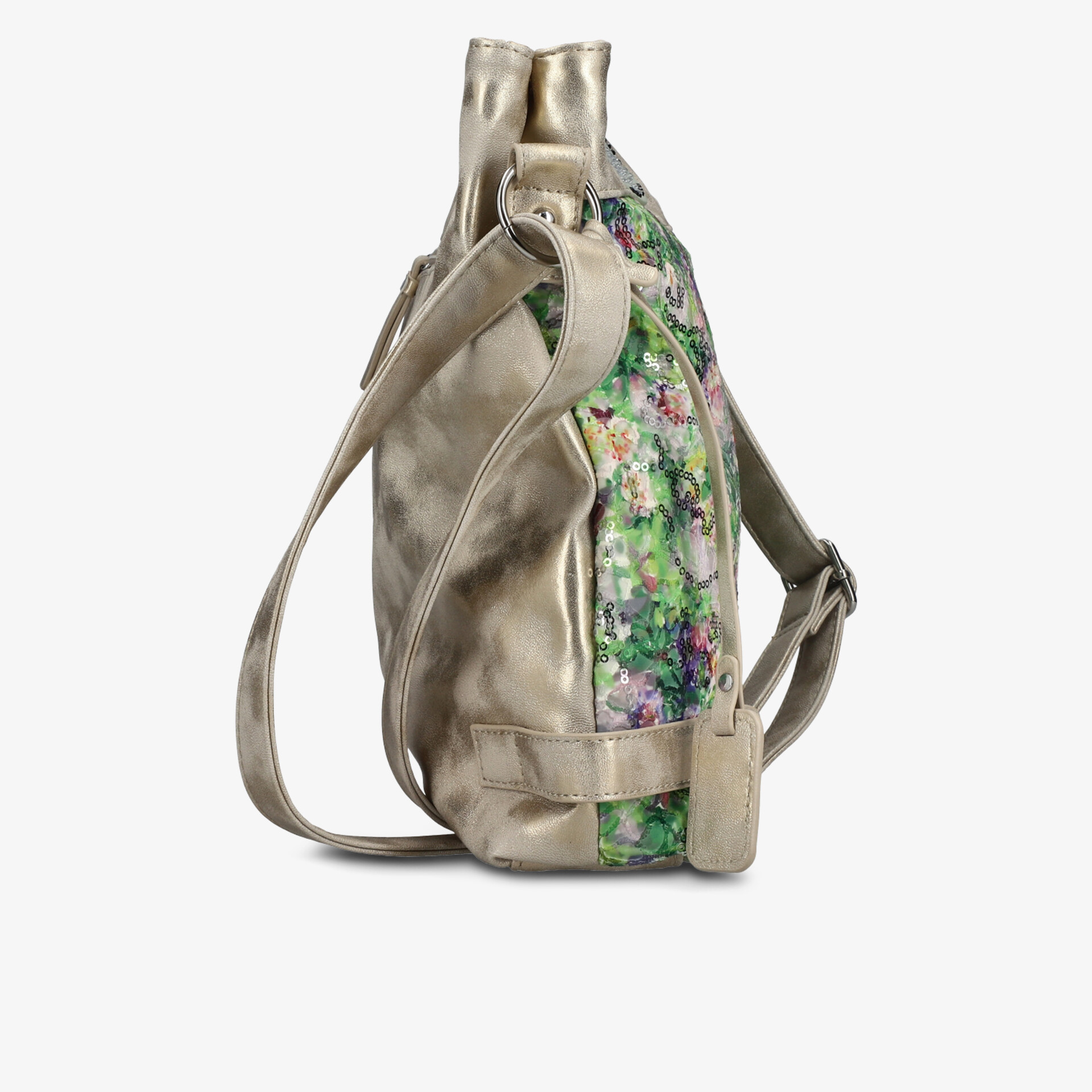 Moderner, bequemer Rucksack mit floralem Muster und verstellbaren Trägern für vielseitigen Einsatz