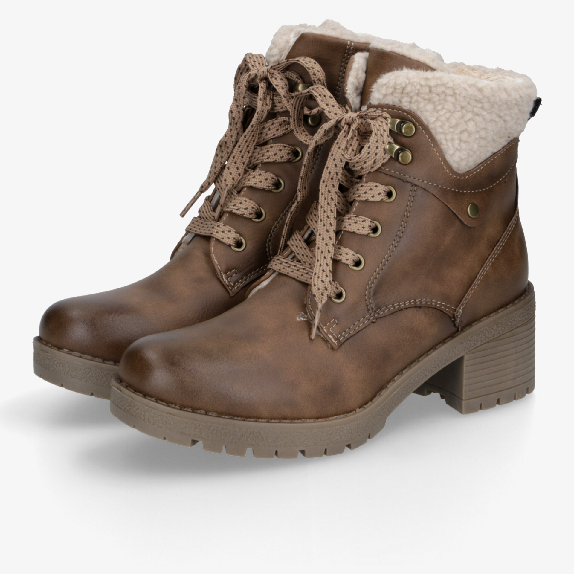 Braune Winterstiefeletten mit warmem Innenfutter und robuster Sohle für komfortablen Halt und modischen Look