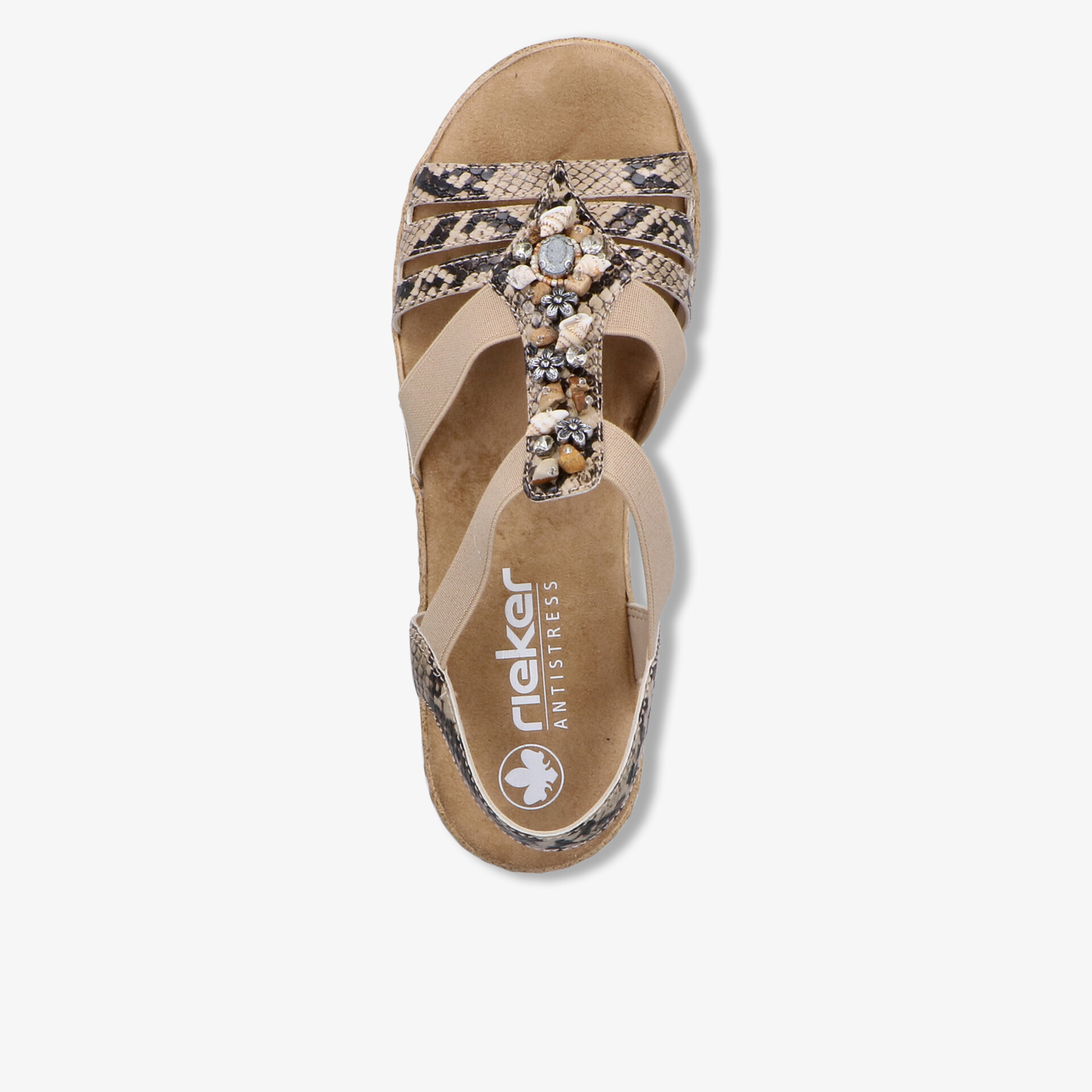 Bequeme Sandale mit trendigem Animal-Print und verstellbaren Riemen, gepolsterte Innensohle für angenehmen Tragekomfort