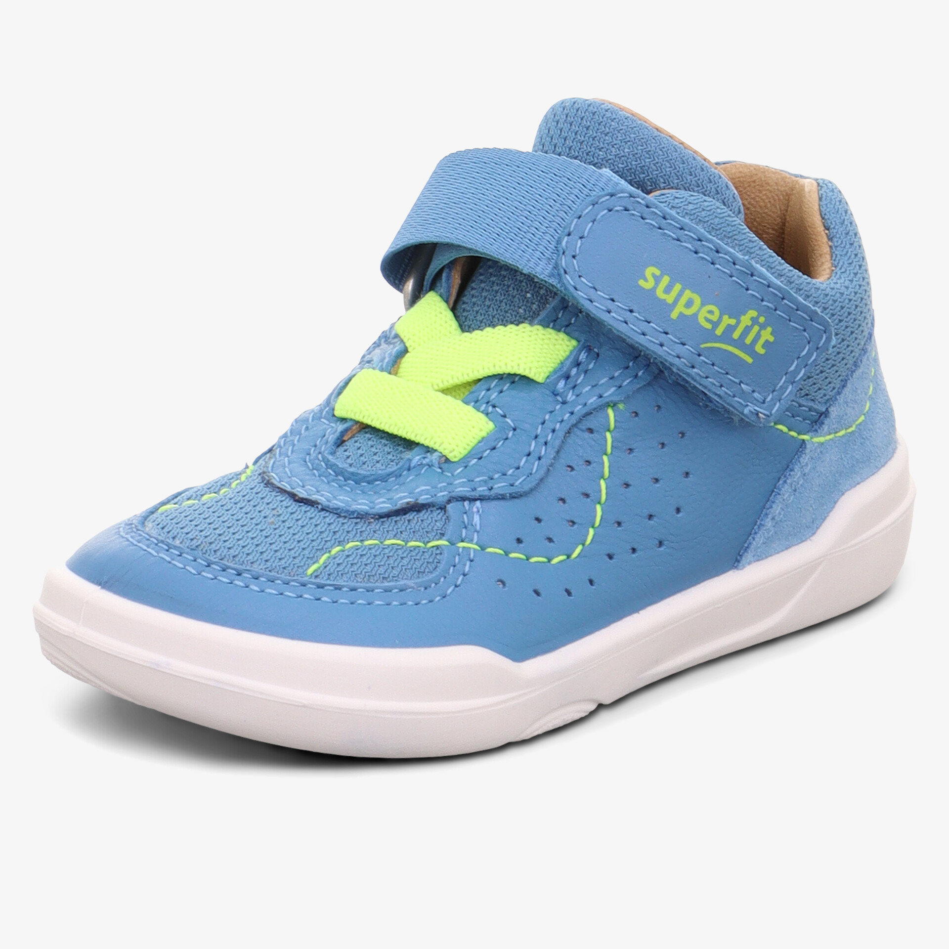 Leichter Kinderschuh mit flexiblem Klettverschluss und gepolsterter Sohle für hohen Tragekomfort