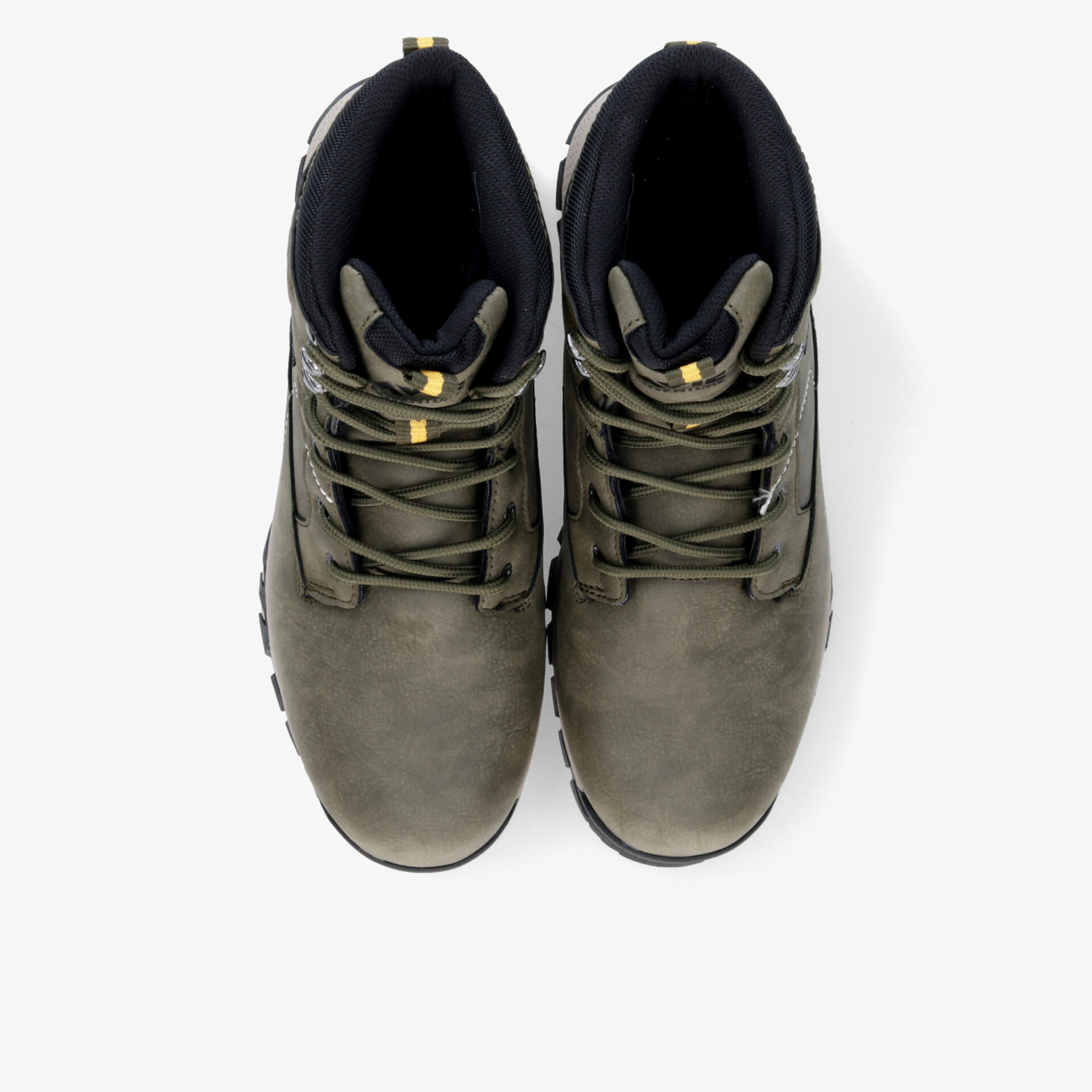 Robuste und warme Winterstiefel mit wasserabweisendem Material und rutschfester Sohle in Draufsicht