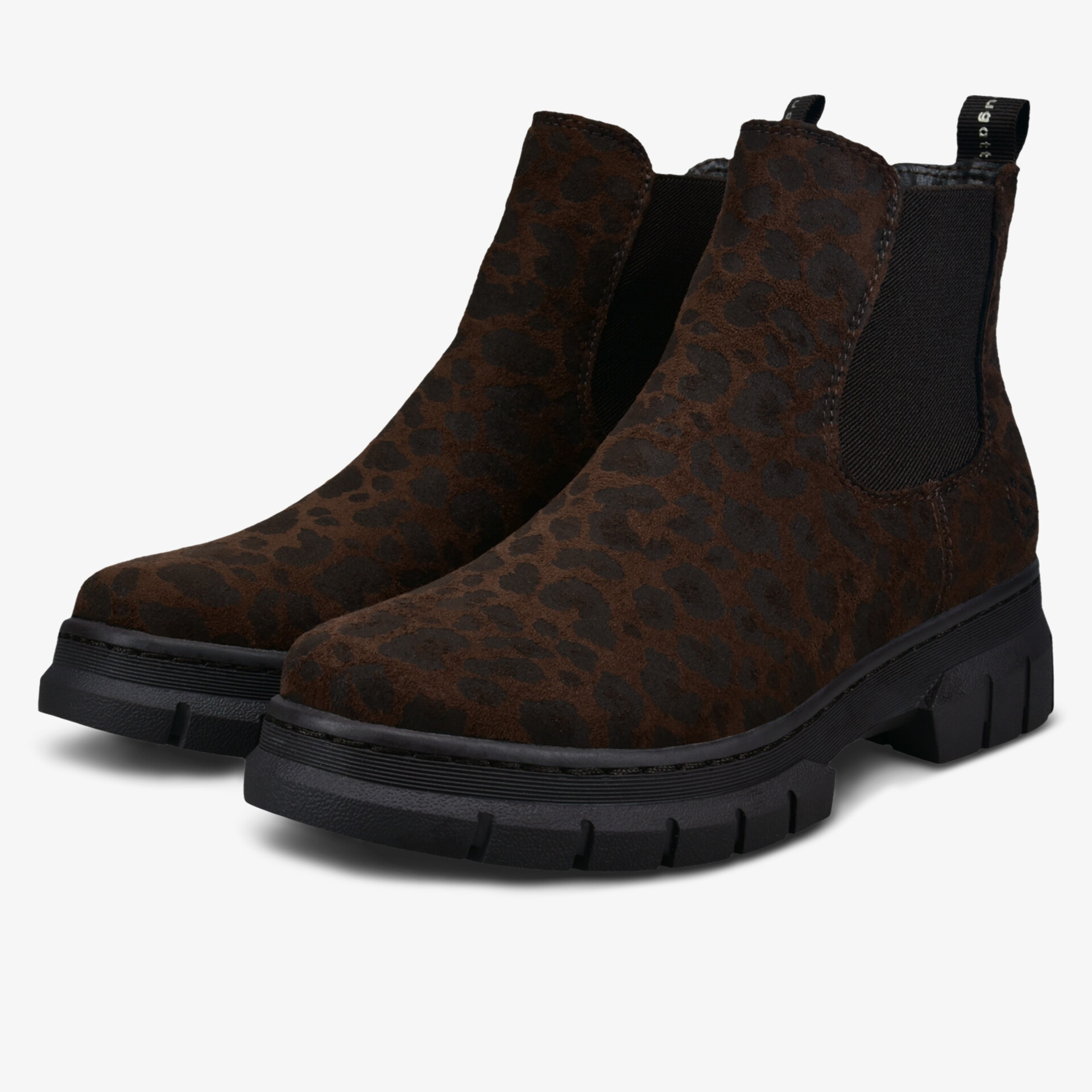 Robuste Chelsea Boots mit rutschfester Sohle, komfortabel und modisch im Leopardenmuster für vielseitigen Einsatz
