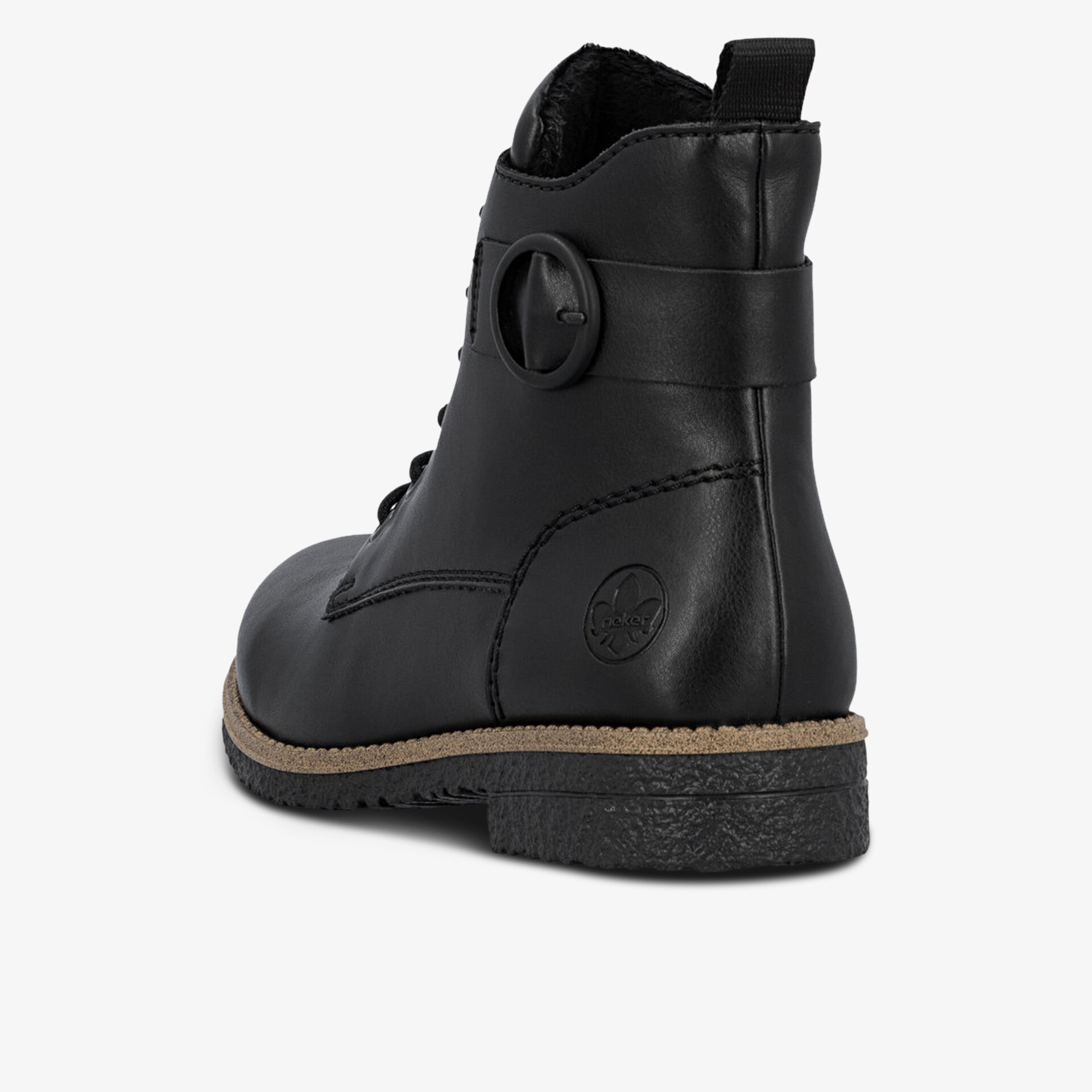 Robuster Schuh aus hochwertigem Leder mit stabiler Sohle und elegantem Design, Seitenansicht