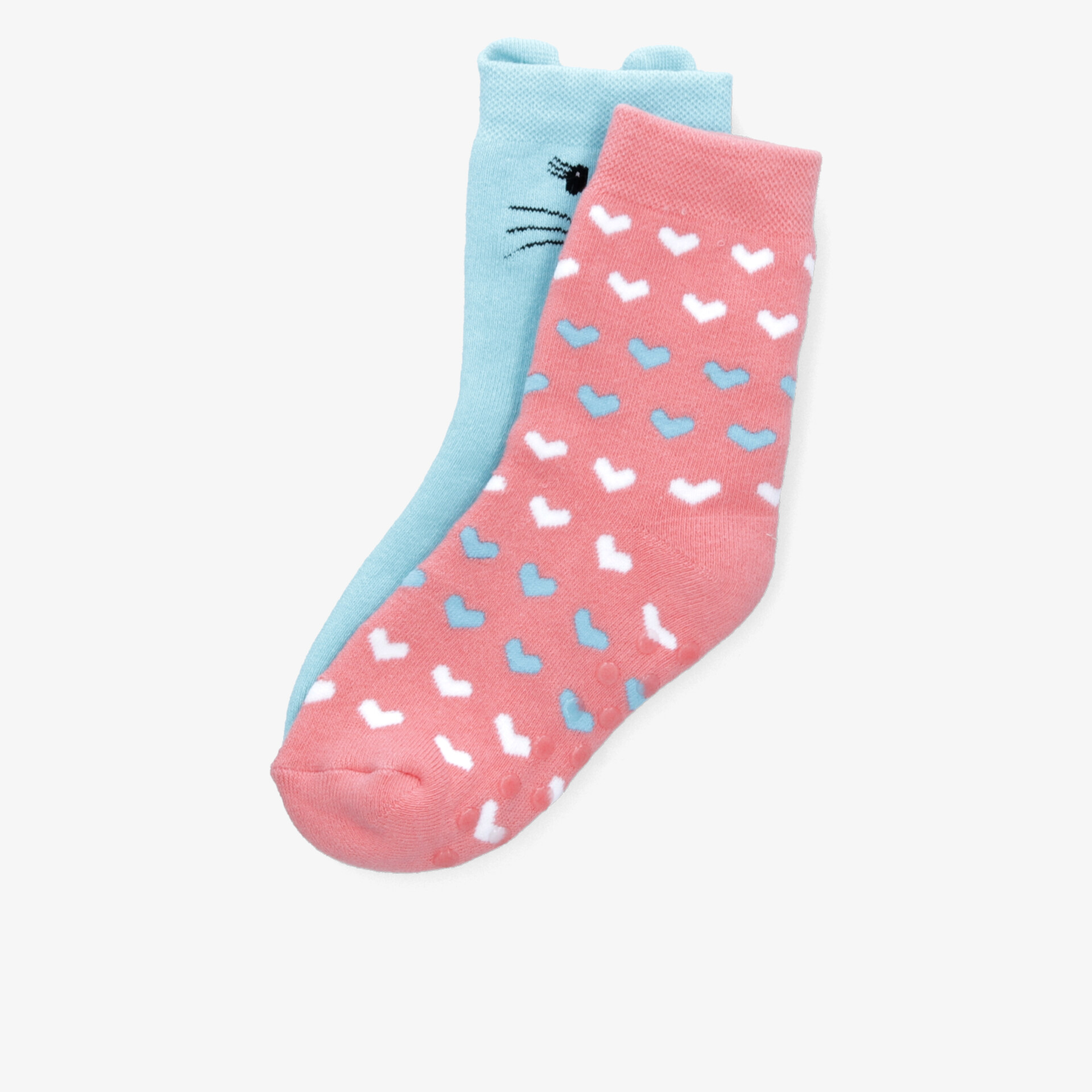 Kuschelige, bunte Socken mit herzförmigem und tierischem Muster, weich und bequem für täglichen Gebrauch