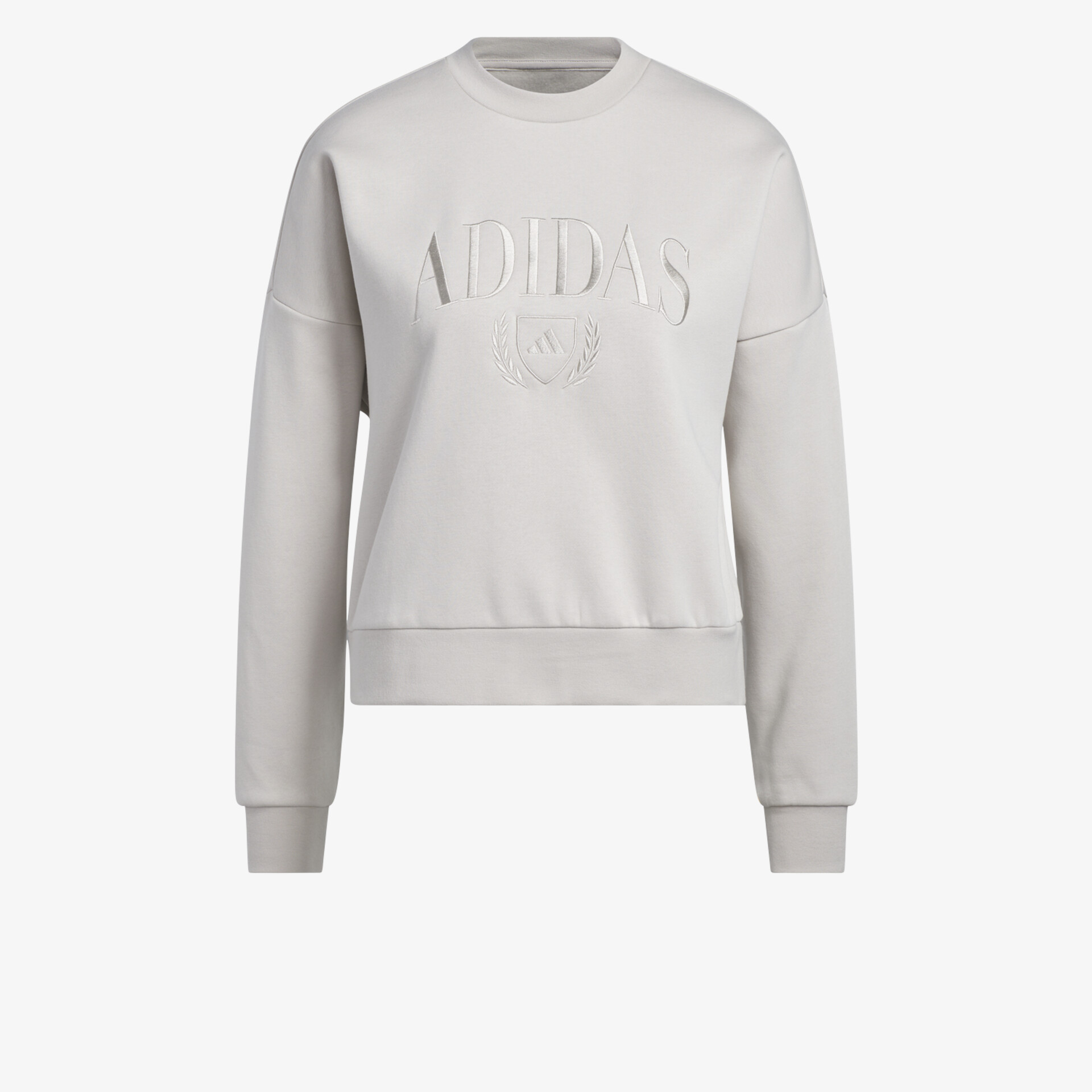 Schlichter sportlicher Pullover mit Rundhalsausschnitt und dezentem Logo-Stitching für komfortablen Tragekomfort