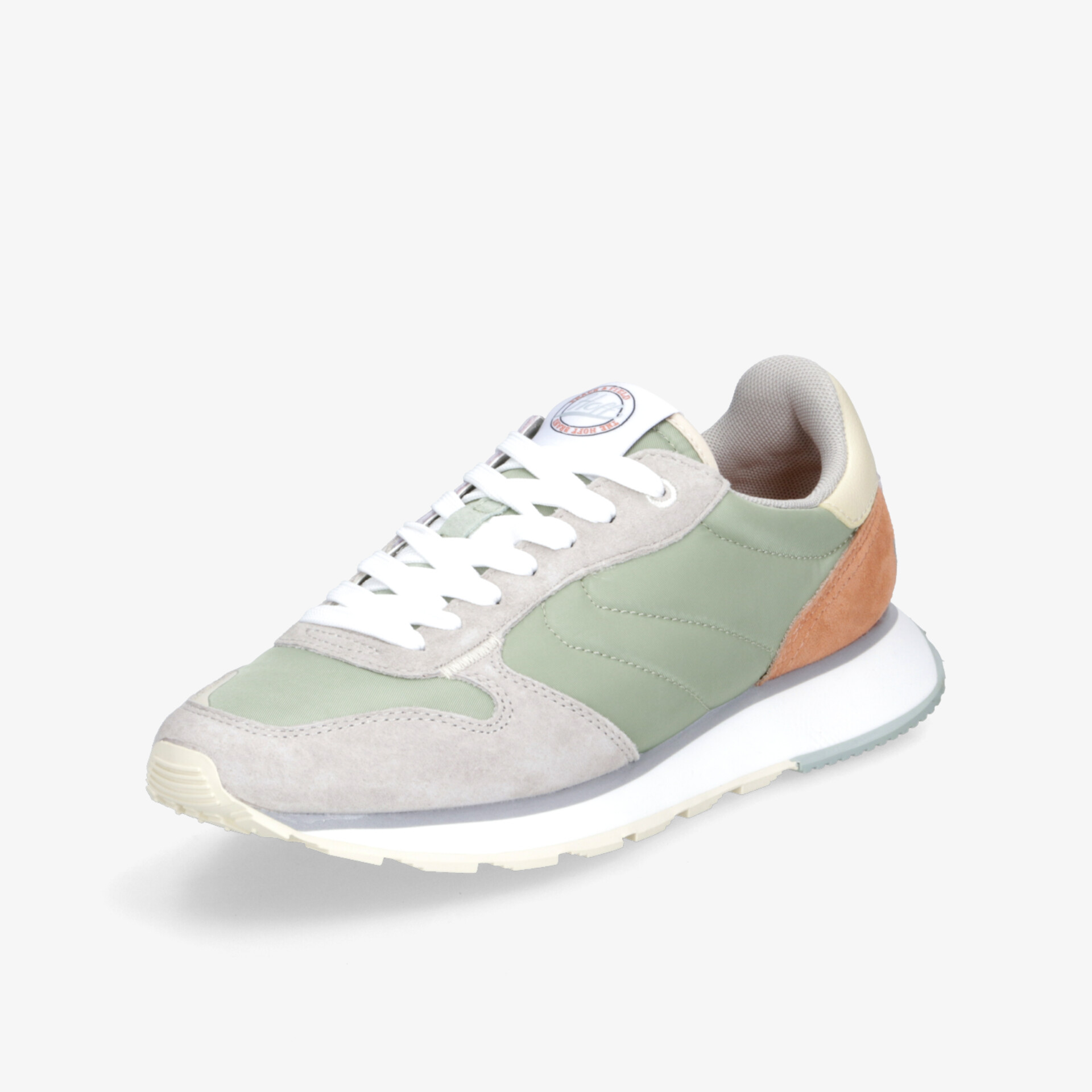 Sportlicher Sneaker in Grün und Grau mit bequemer Passform und flexibler Sohle, perfekter Alltagsbegleiter