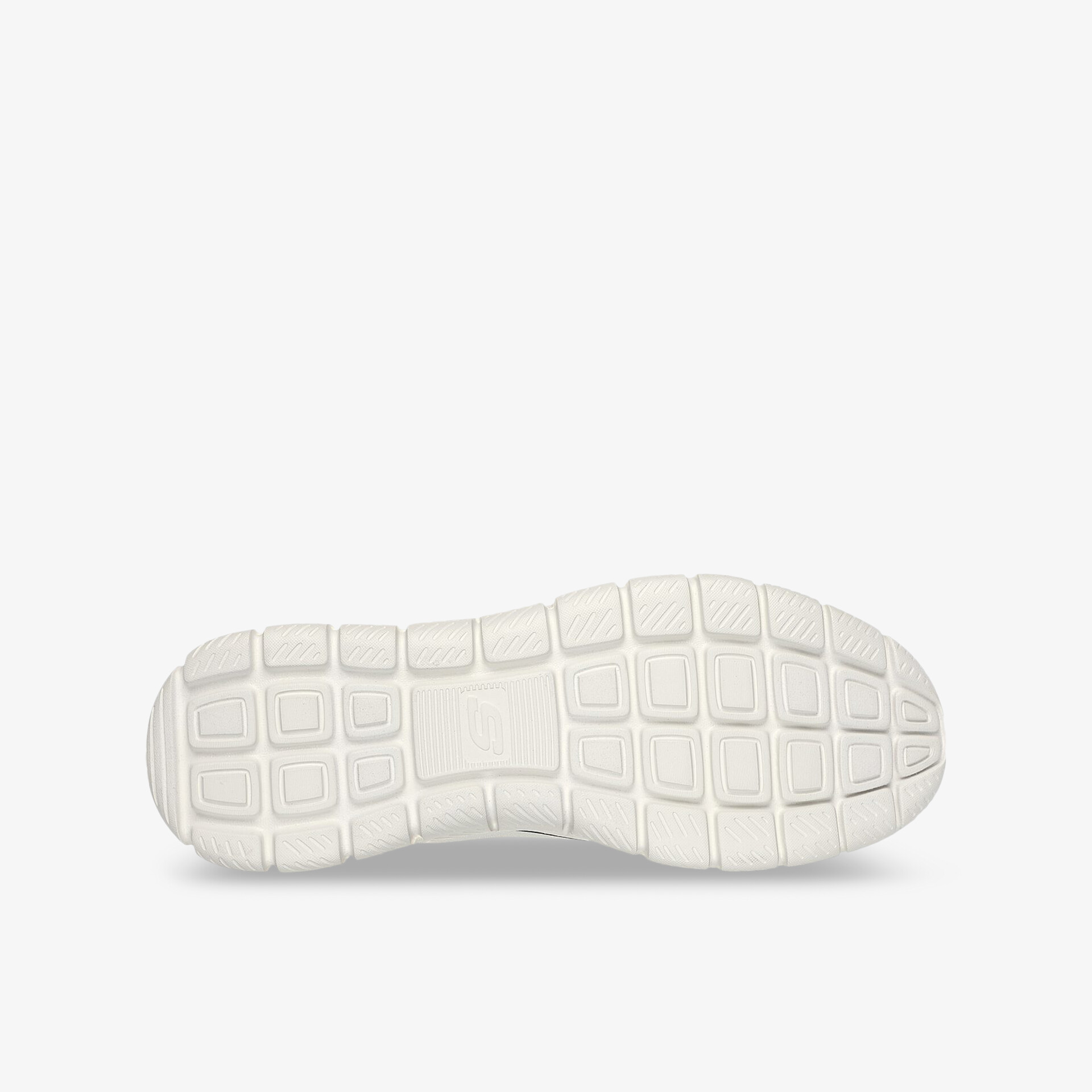 Weiße, profilierte Schuhsohle mit rutschfestem, flexiblem und stoßdämpfendem Design für hohen Tragekomfort