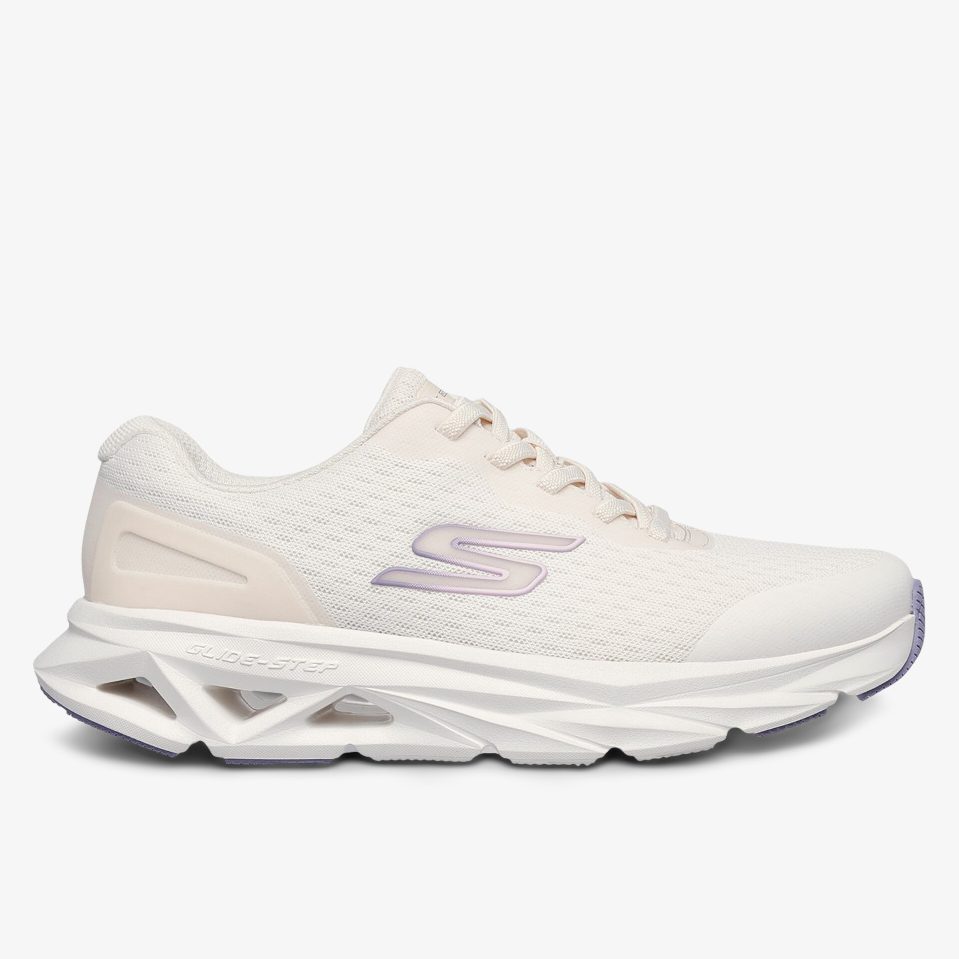 Weißer Sneaker mit innovativer Sohle und schlichtem Design, ideal für lässiges und sportliches Styling