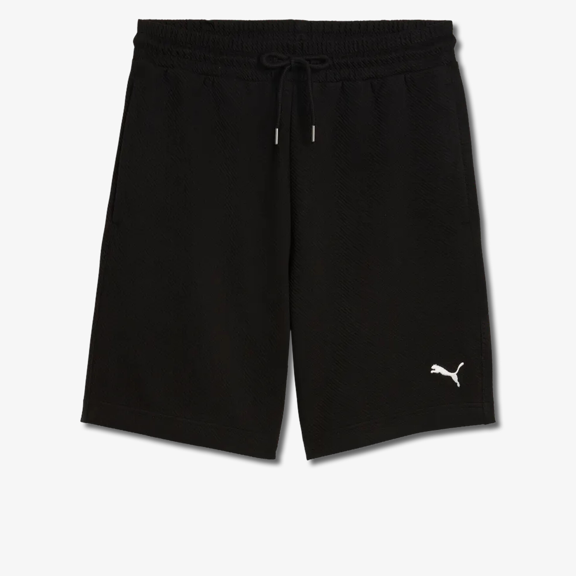 Schwarze sportliche Shorts mit elastischem Bund und dezentem Puma-Logo für hohen Tragekomfort